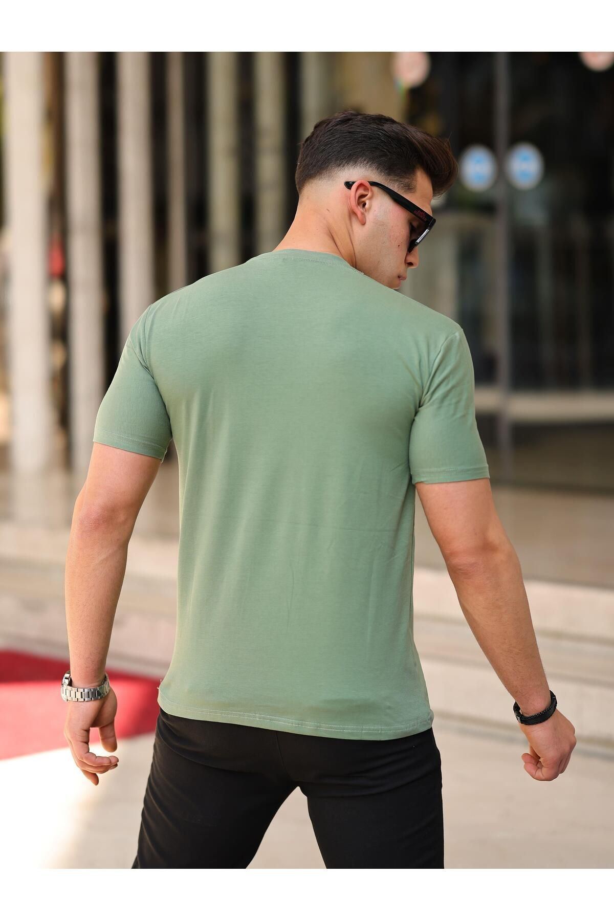 Erkek Slim Fit T-shirt Casablanca