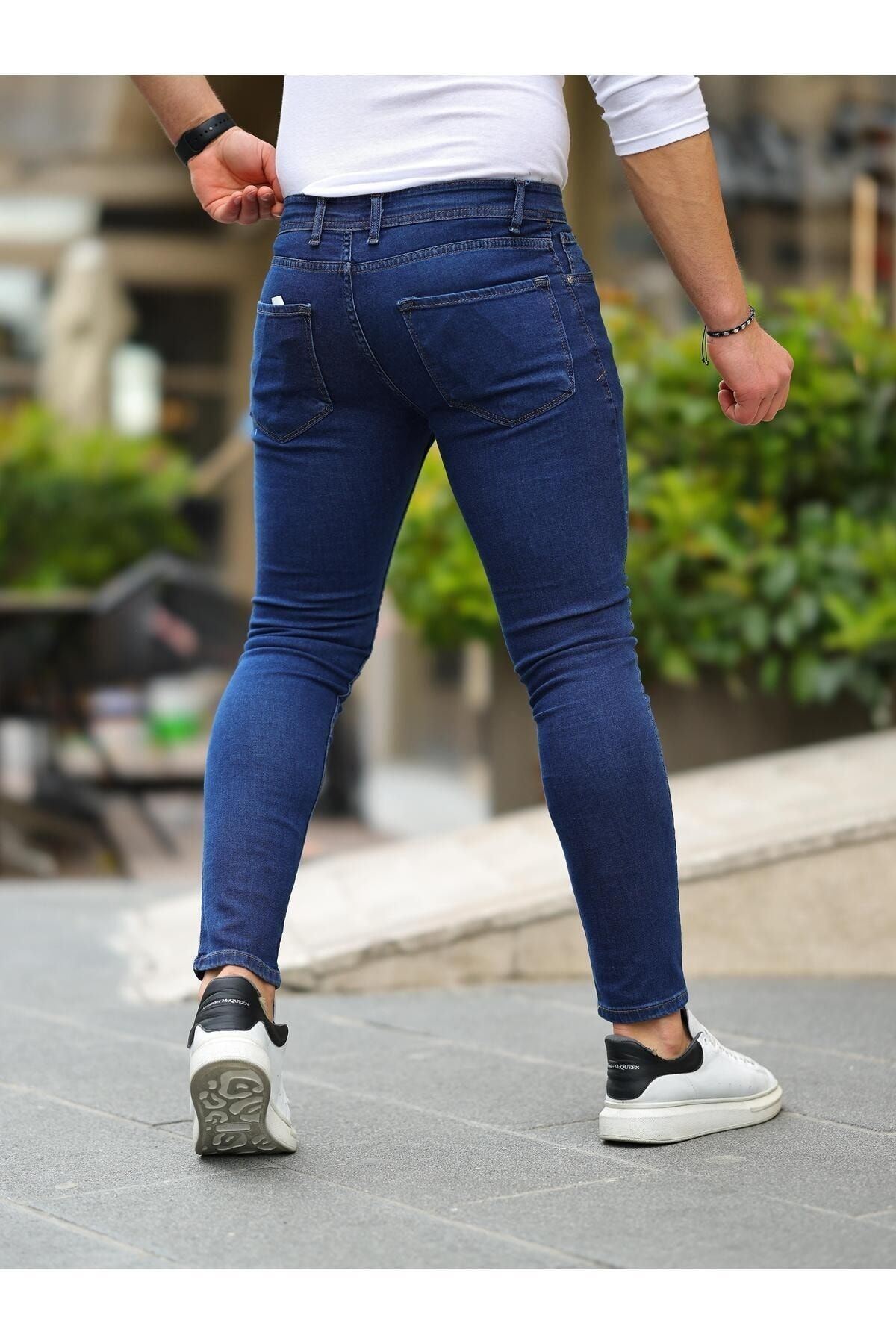 ERKEK SLİM FİT LİKRALI DENİM KOT PANTOLON JEAN