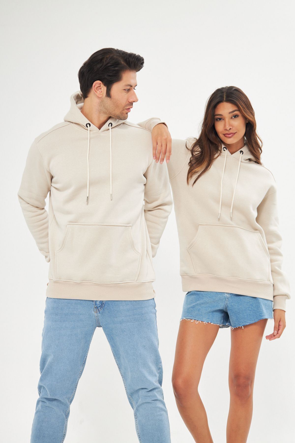 Unisex Oversize Kanguru Cepli Sweatshirt