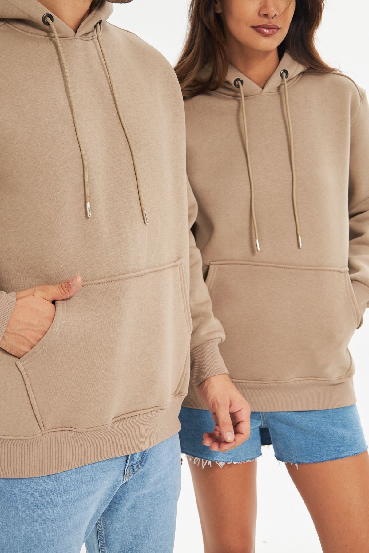 Unisex Oversize Kanguru Cepli Sweatshirt