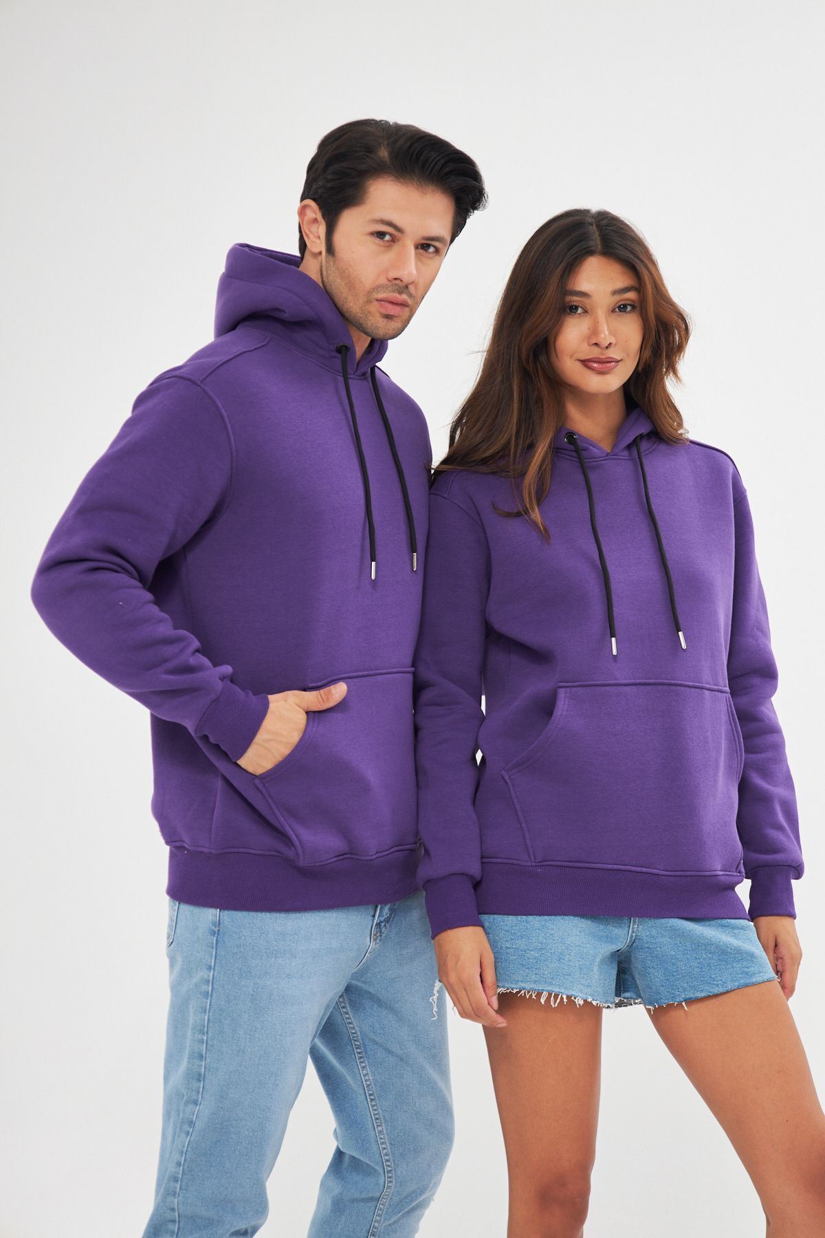 Unisex Oversize Kanguru Cepli Sweatshirt