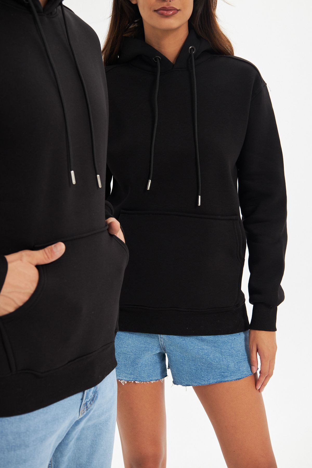 Unisex Oversize Kanguru Cepli Sweatshirt