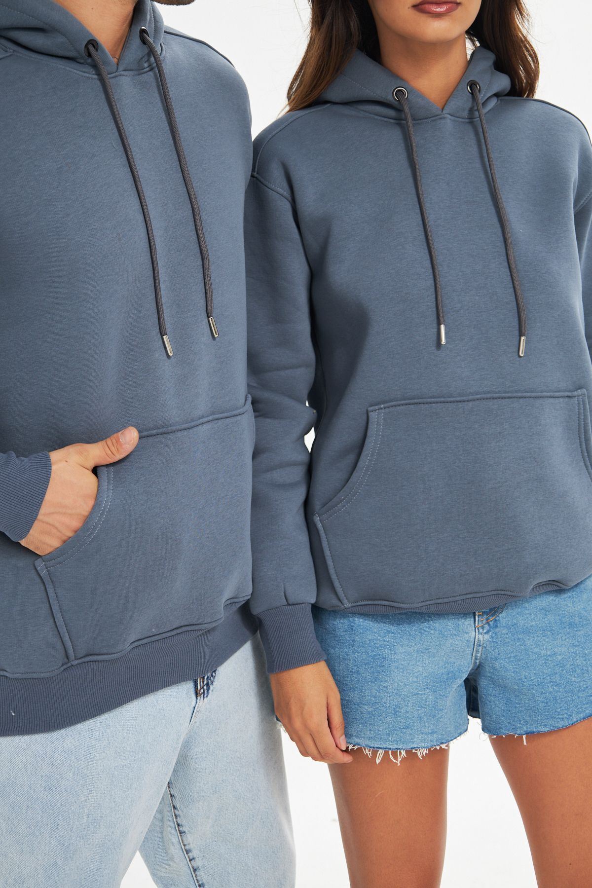 Unisex Oversize Kanguru Cepli Sweatshirt