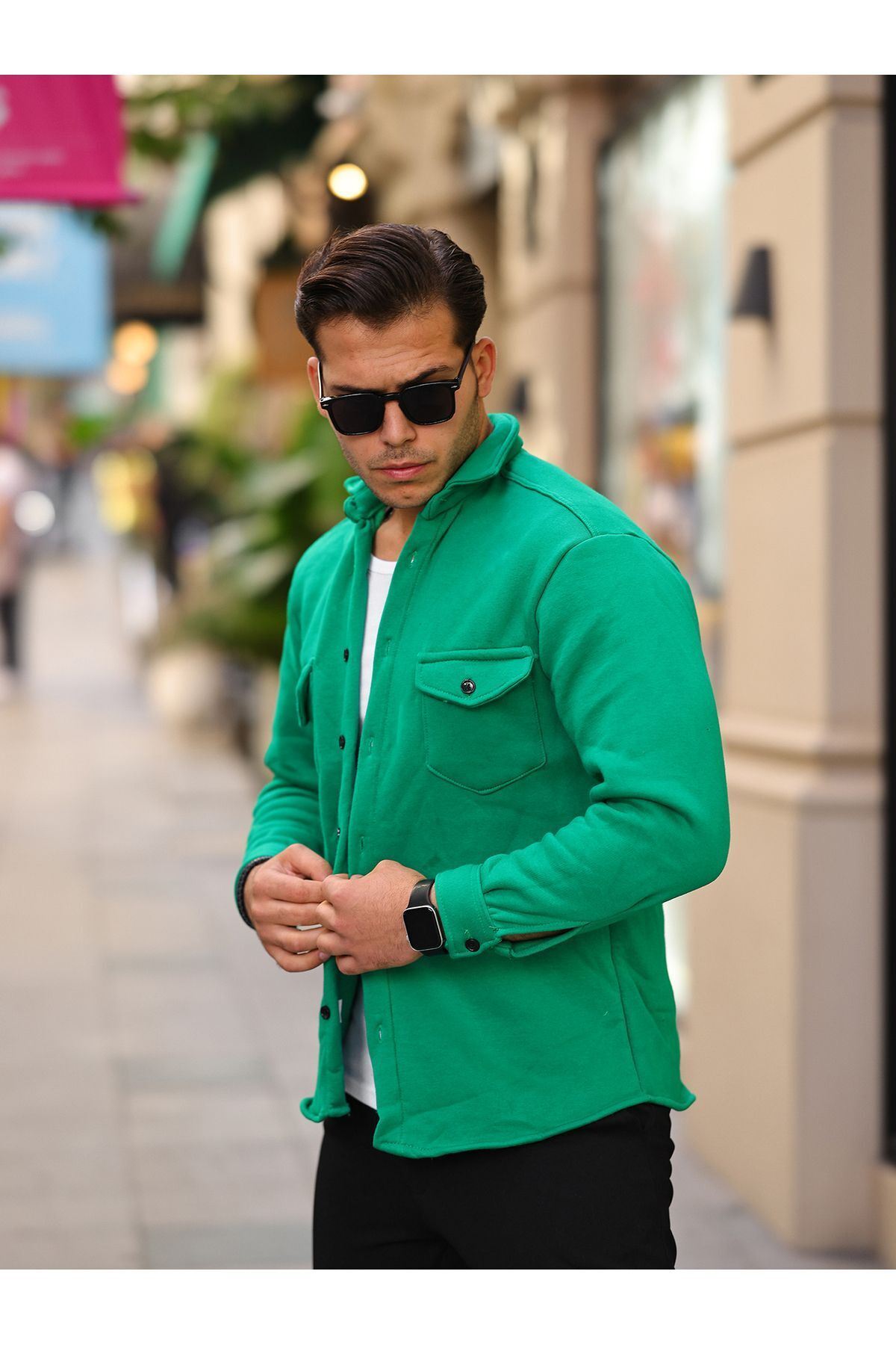 Erkek 3 İplik Rahat Kalıp Gömlek