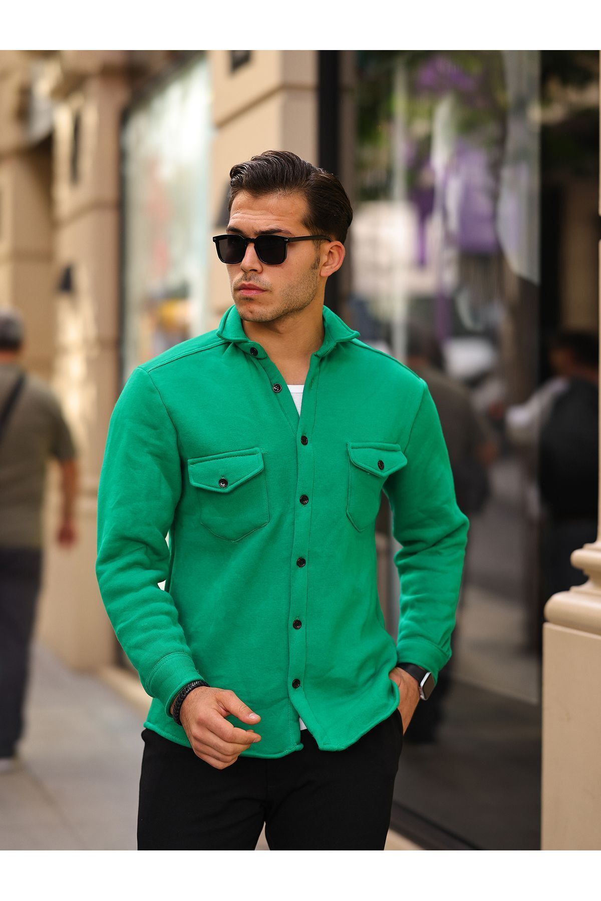 Erkek 3 İplik Rahat Kalıp Gömlek