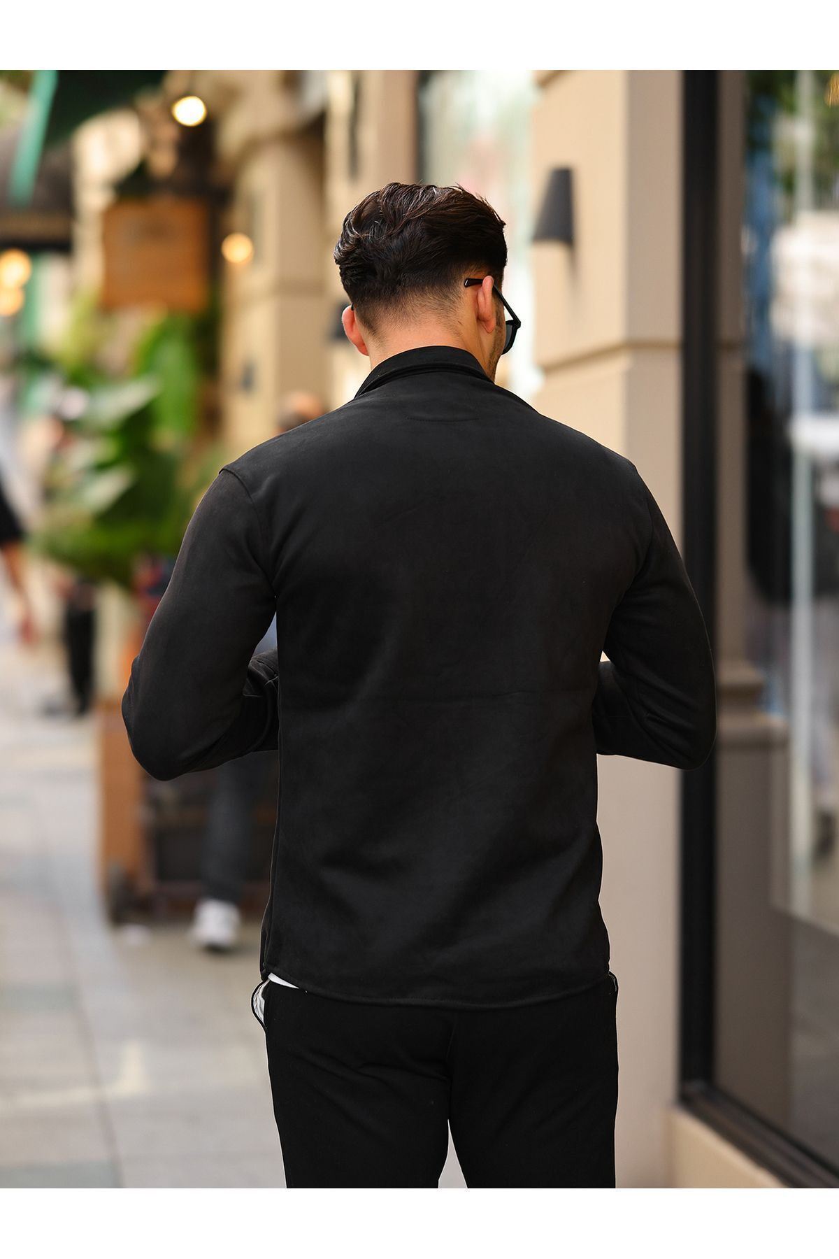 Erkek Nubuk Rahat Kalıp Gömlek
