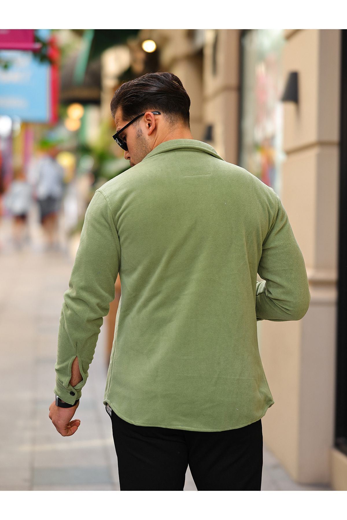 Erkek Polar Rahat Kalıp Gömlek