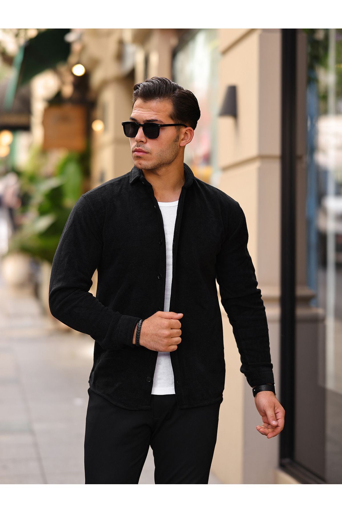 Erkek Polar Rahat Kalıp Gömlek