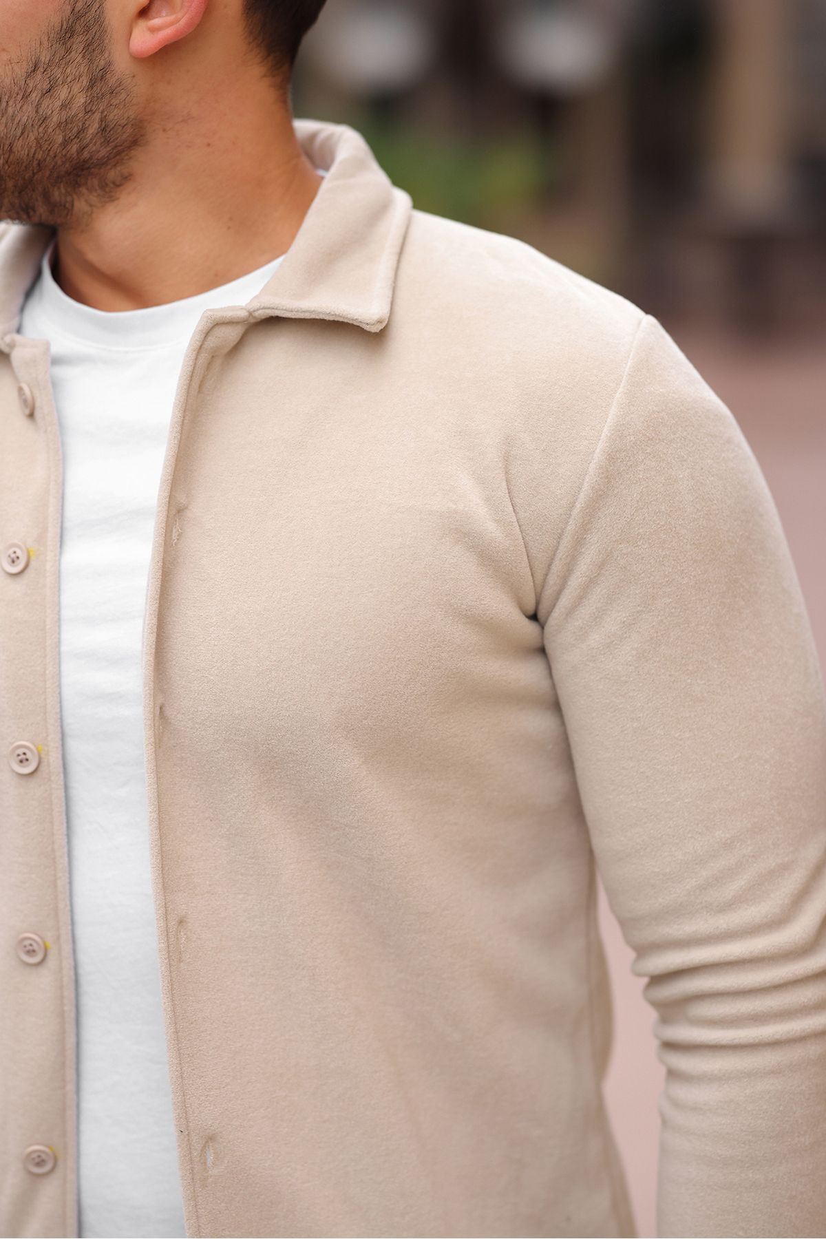 Erkek Polar Rahat Kalıp Gömlek