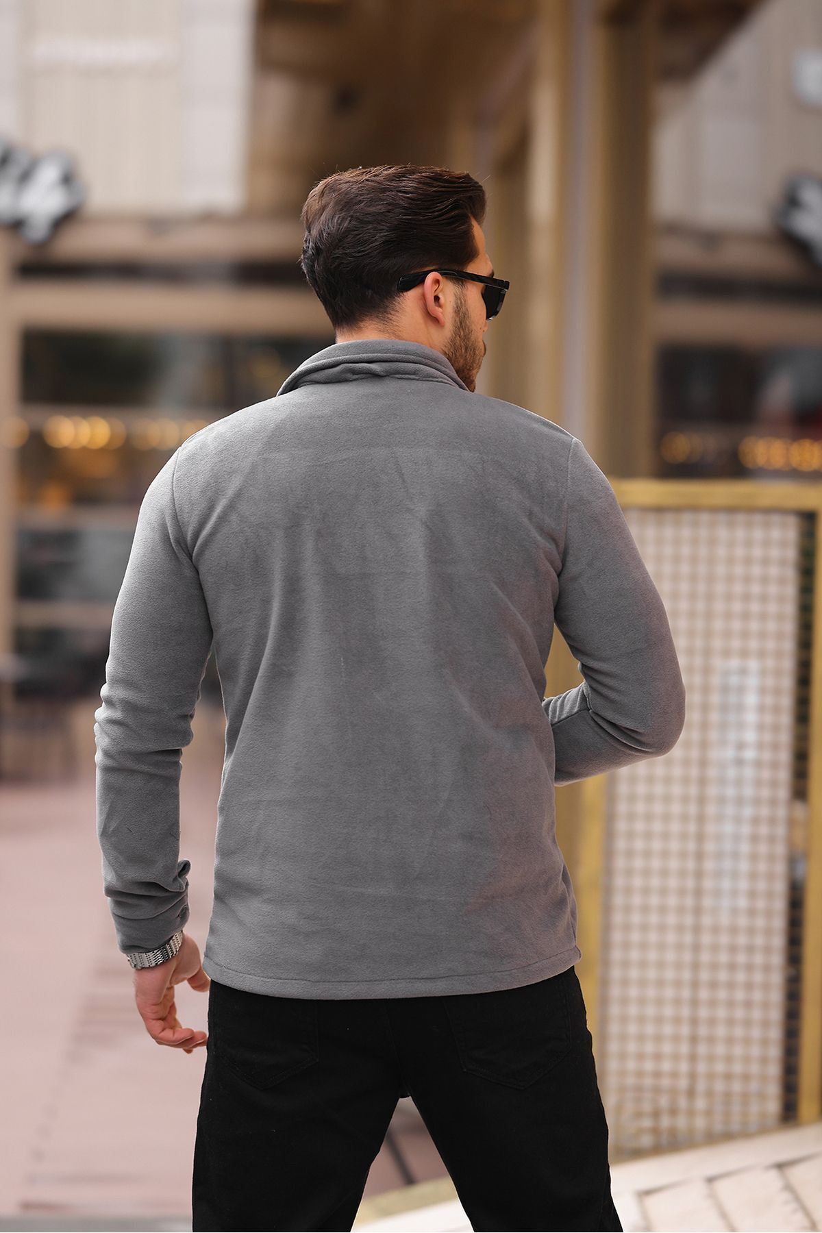 Erkek Polar Rahat Kalıp Gömlek