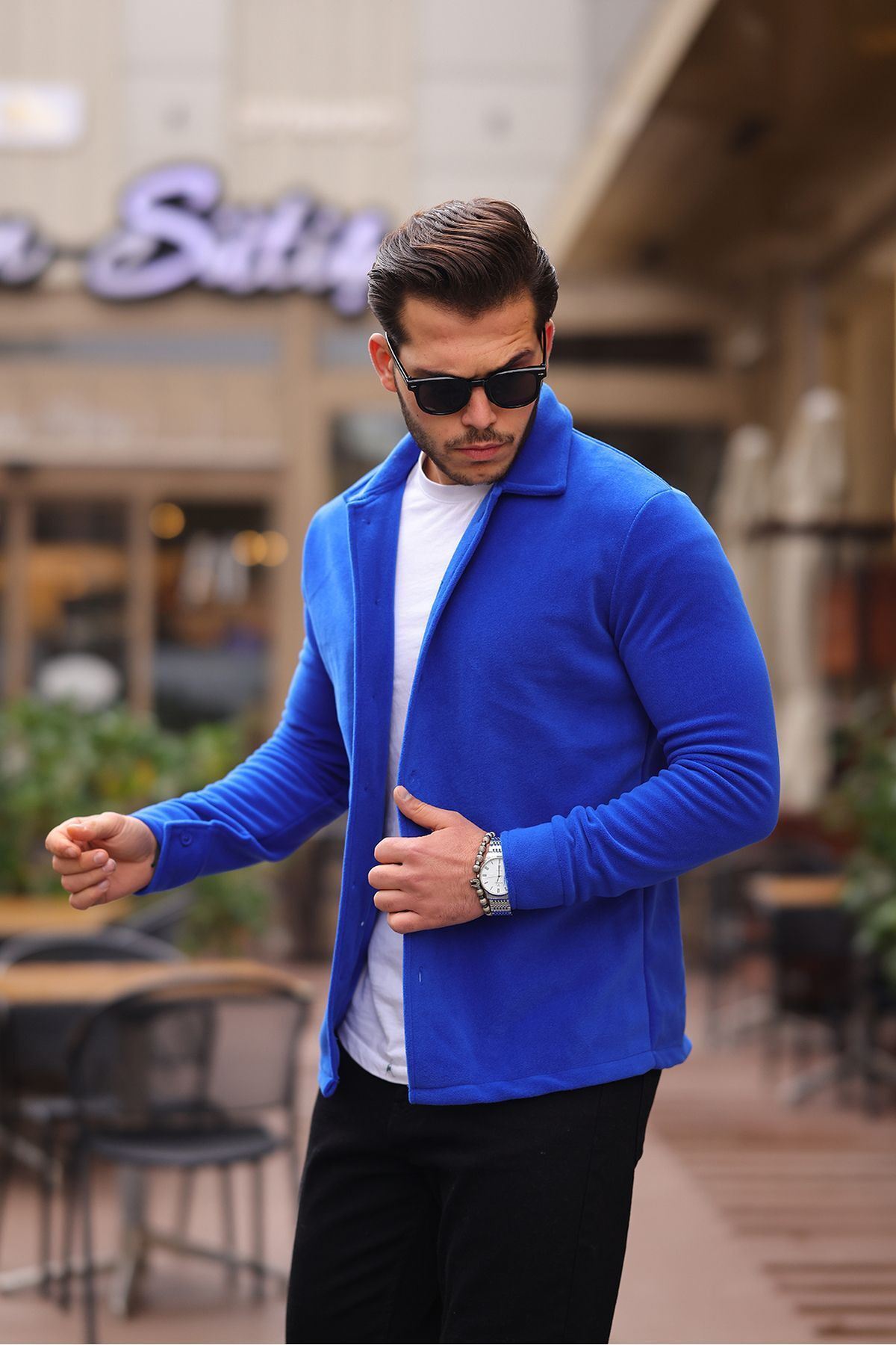 Erkek Polar Rahat Kalıp Gömlek