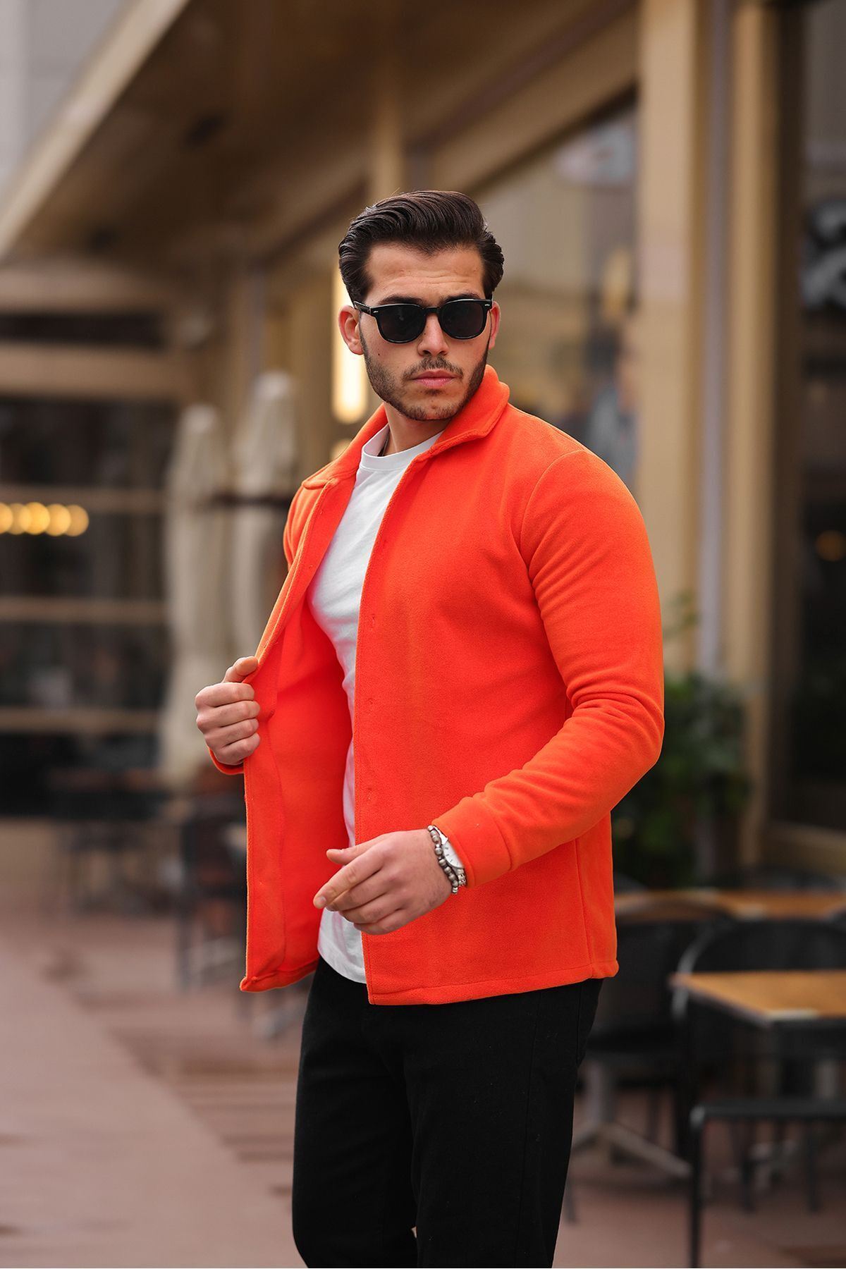 Erkek Polar Rahat Kalıp Gömlek