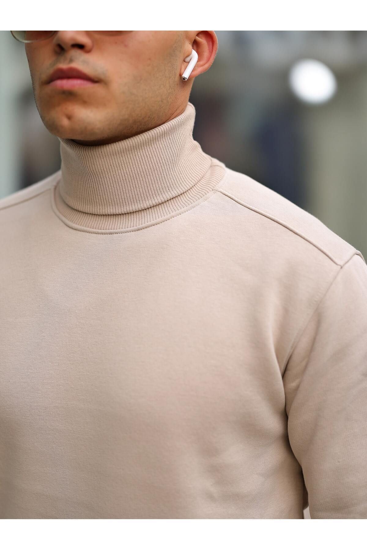 Boğazlı Cepli Üç iplik sweat