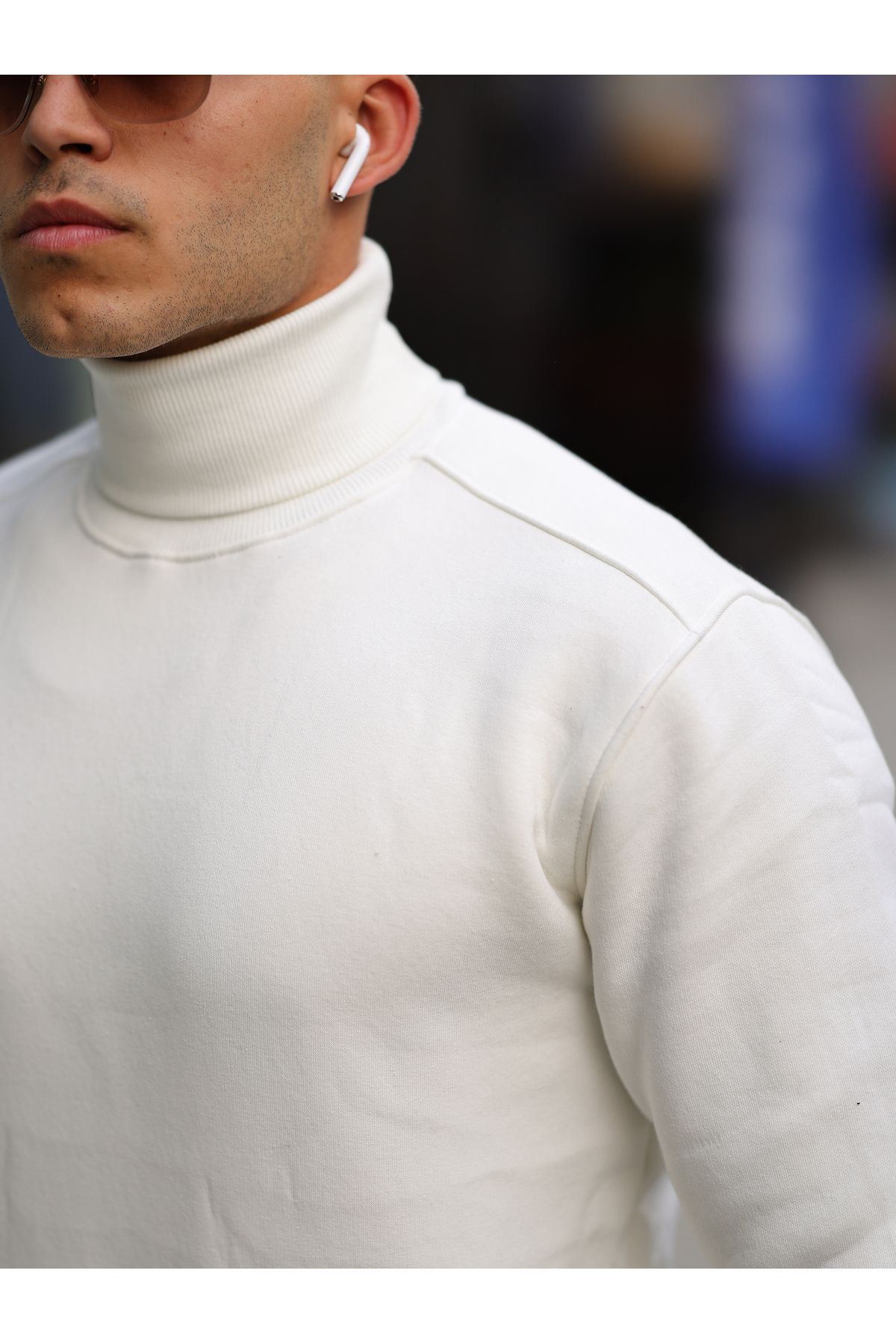 Boğazlı Cepli Üç iplik sweat