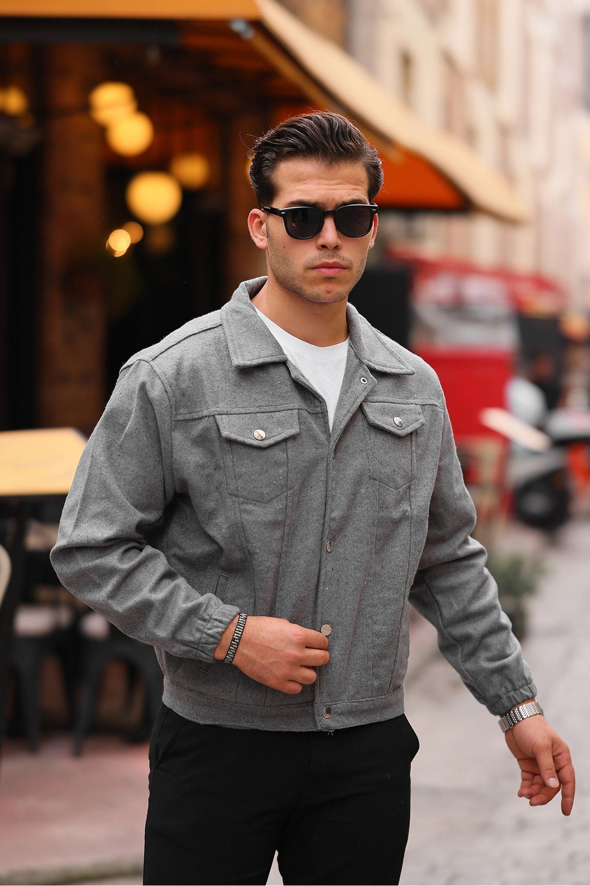 Oversize Kaşe Ceket