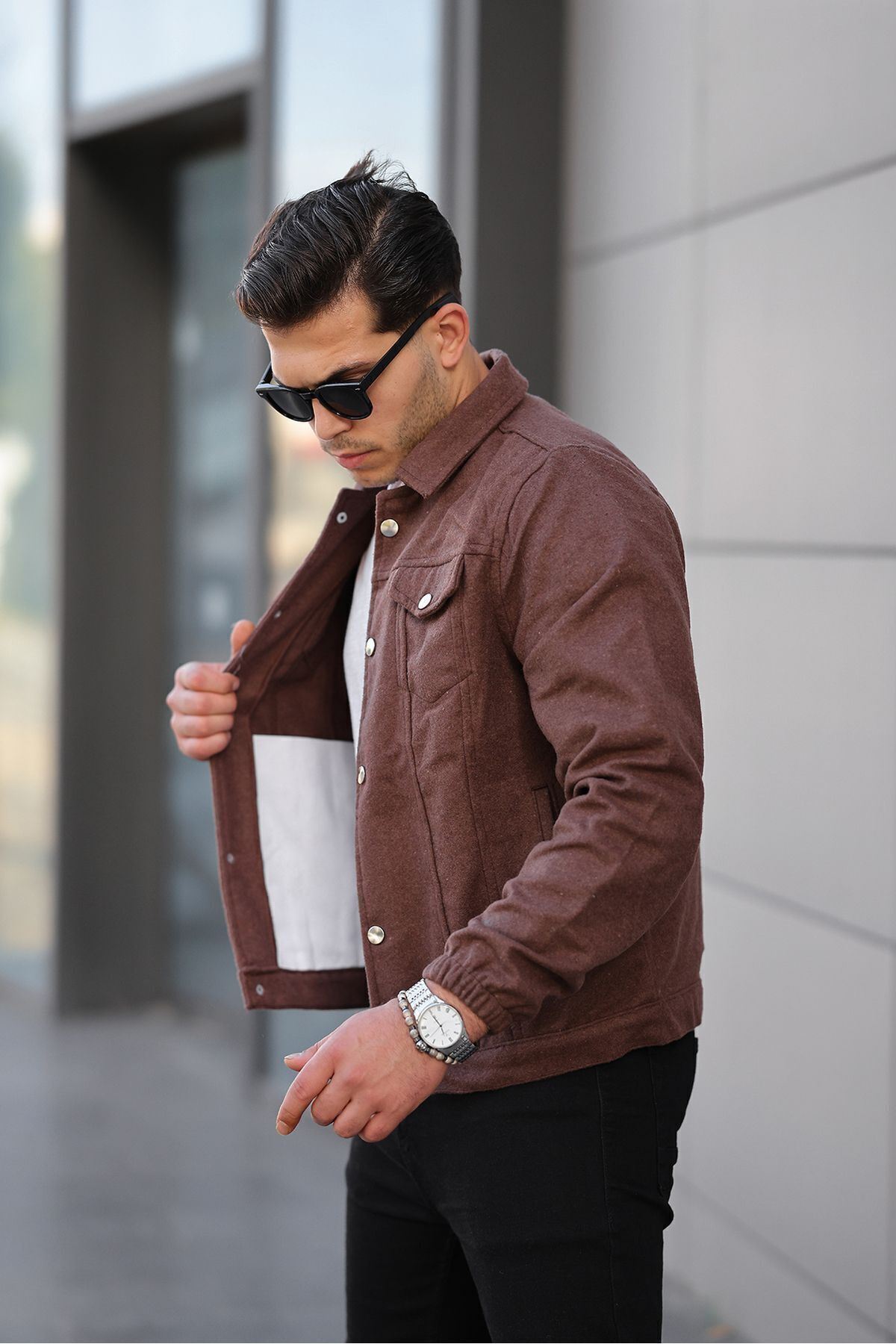 Oversize Kaşe Ceket