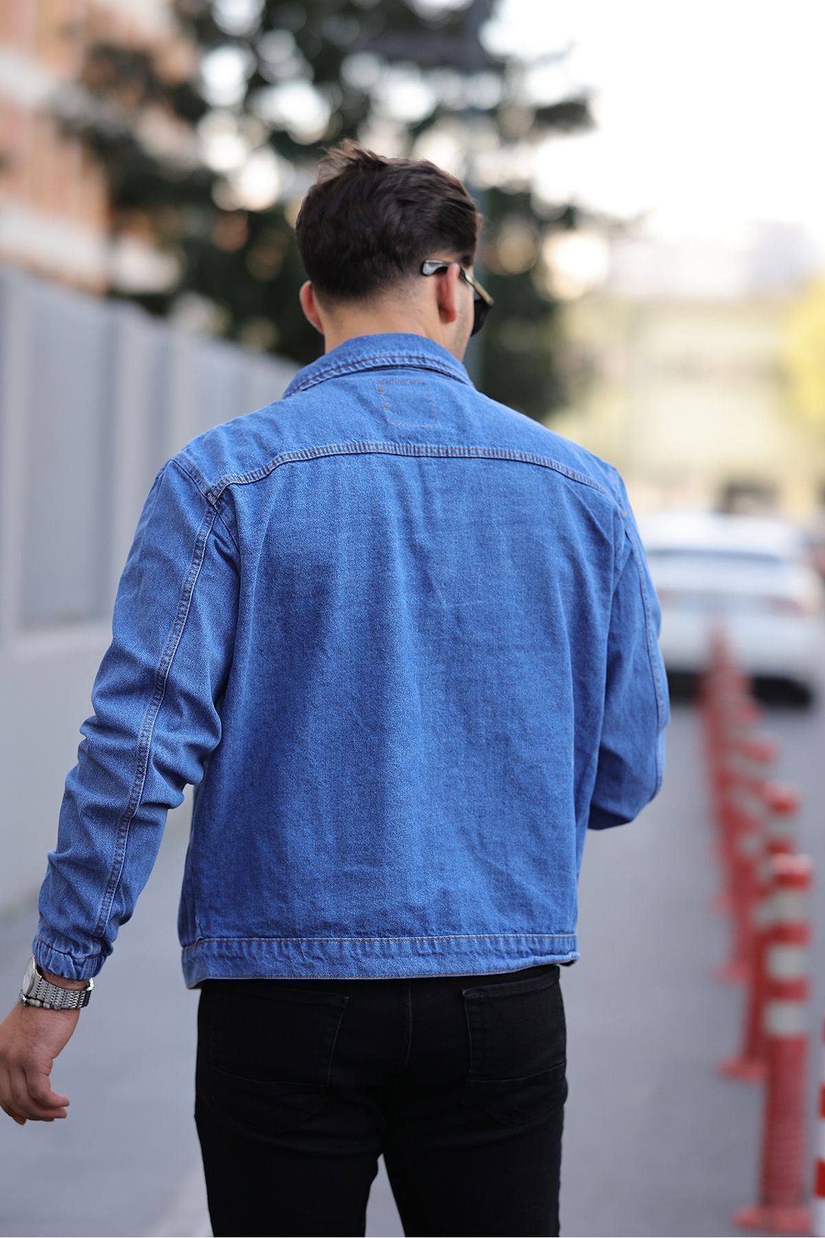 Çıtçıtlı Oversize Kot Ceket