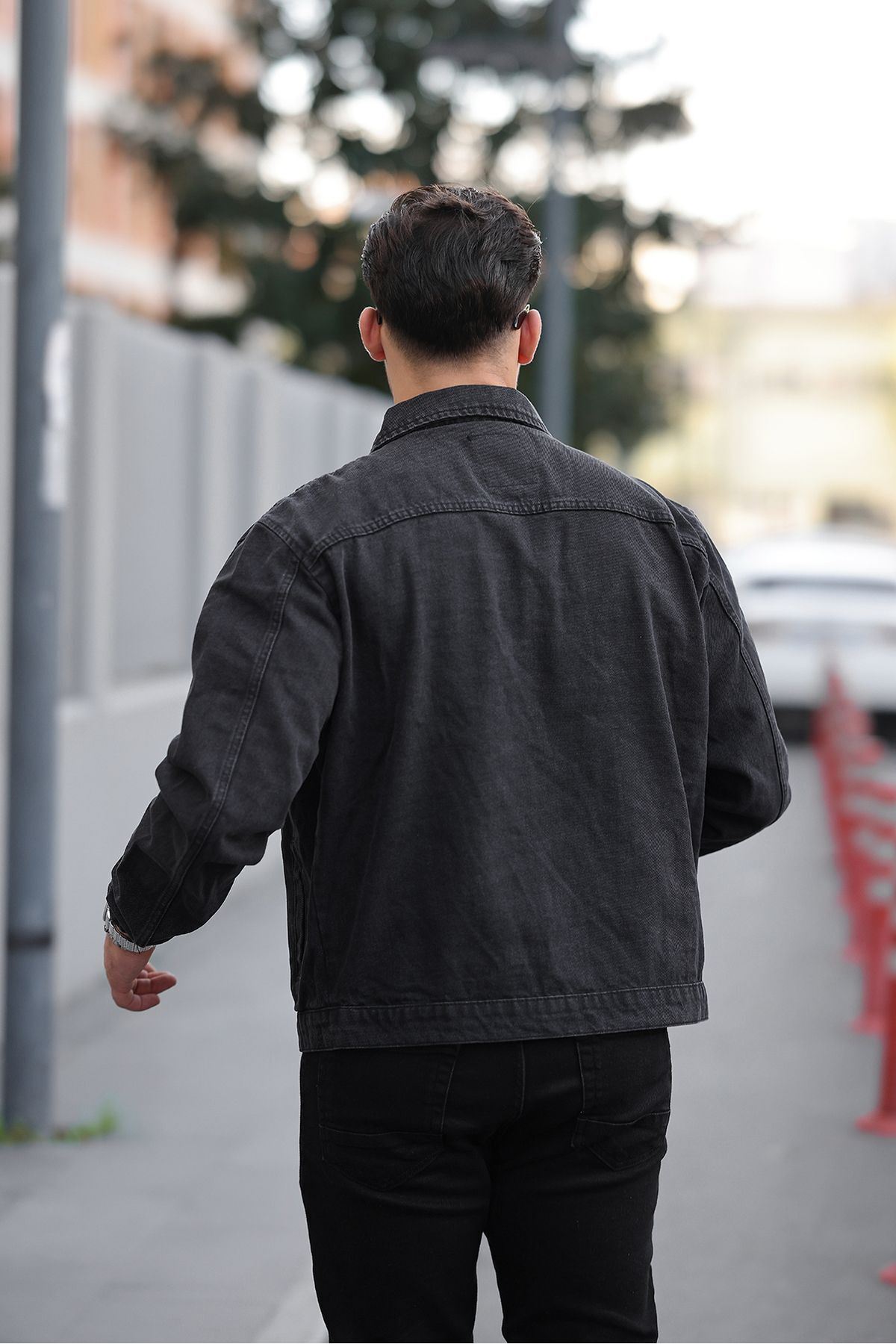 Çıtçıtlı Oversize Kot Ceket