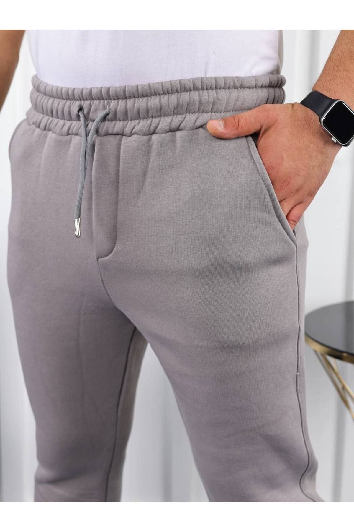 Bel Paça Lastikli Şardonlu Eşofman Altı