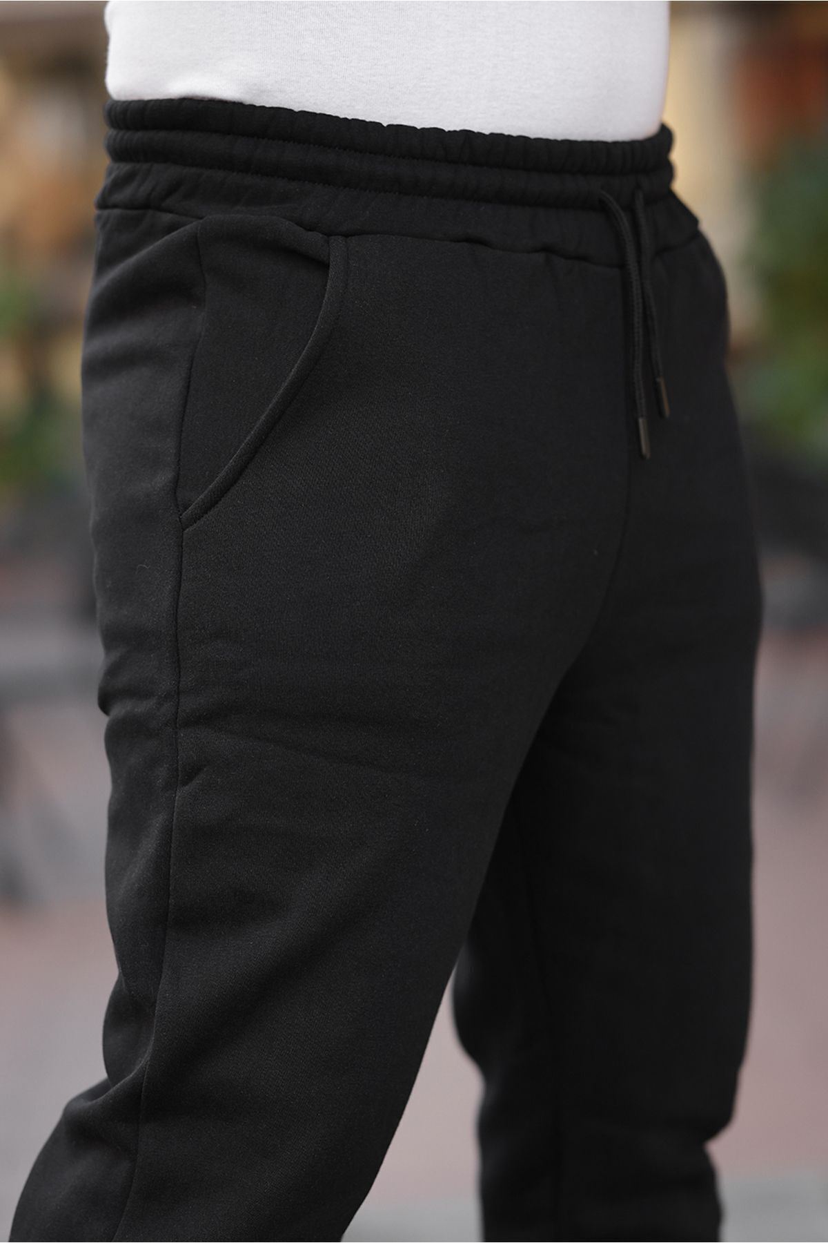 Bel Paça Lastikli Şardonlu Eşofman Altı