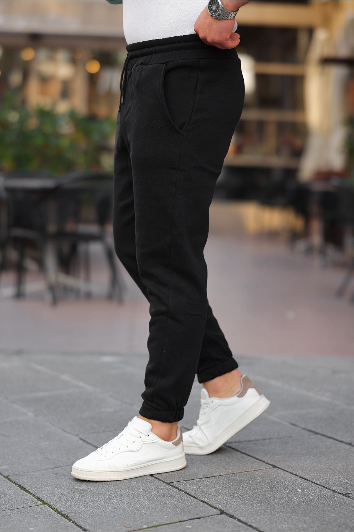 Bel Paça Lastikli Şardonlu Eşofman Altı