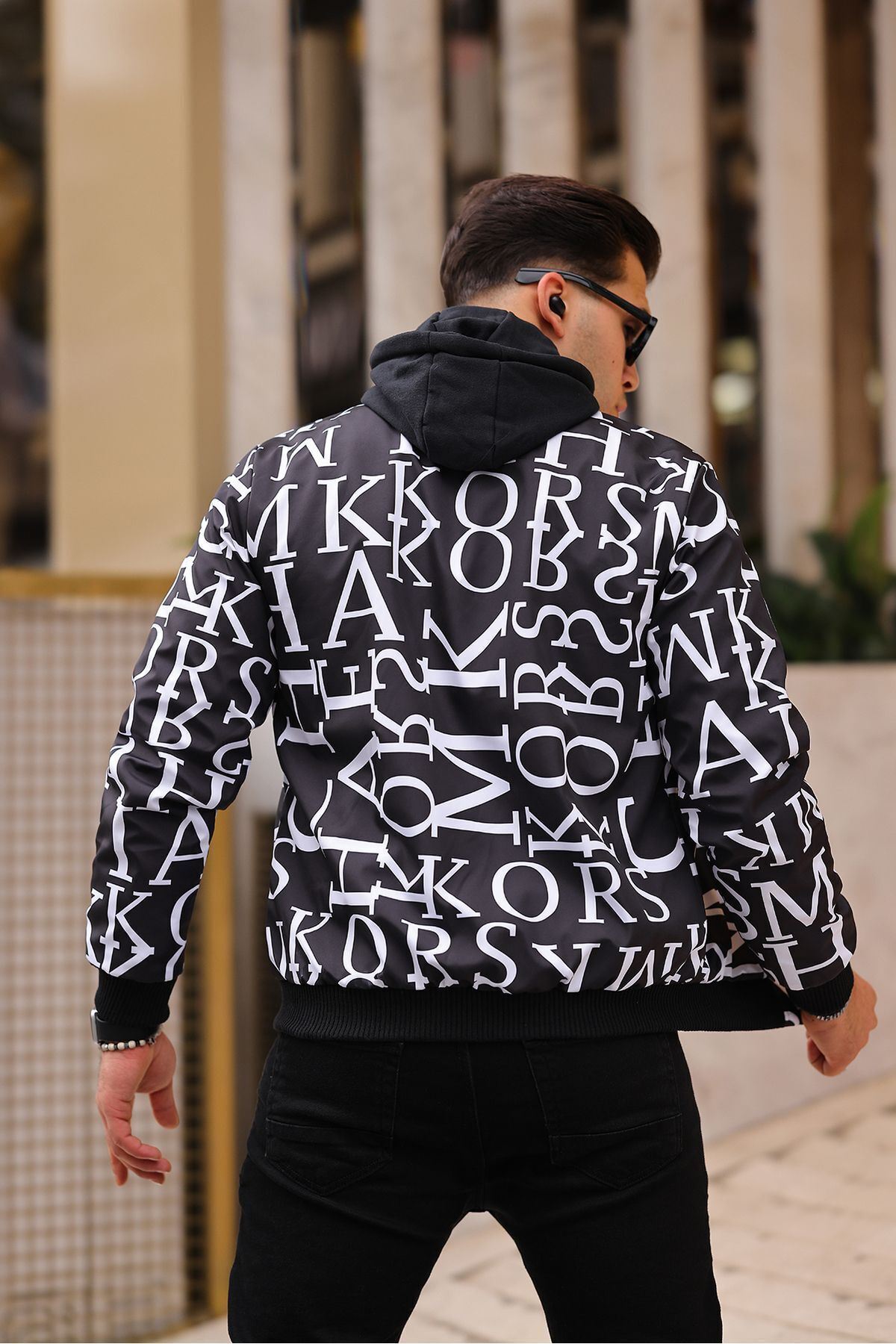 Erkek Içi Kürklü Suya Dayanıklı Çıkarıbilir Kapüşonlu Cepli Yağmurluk