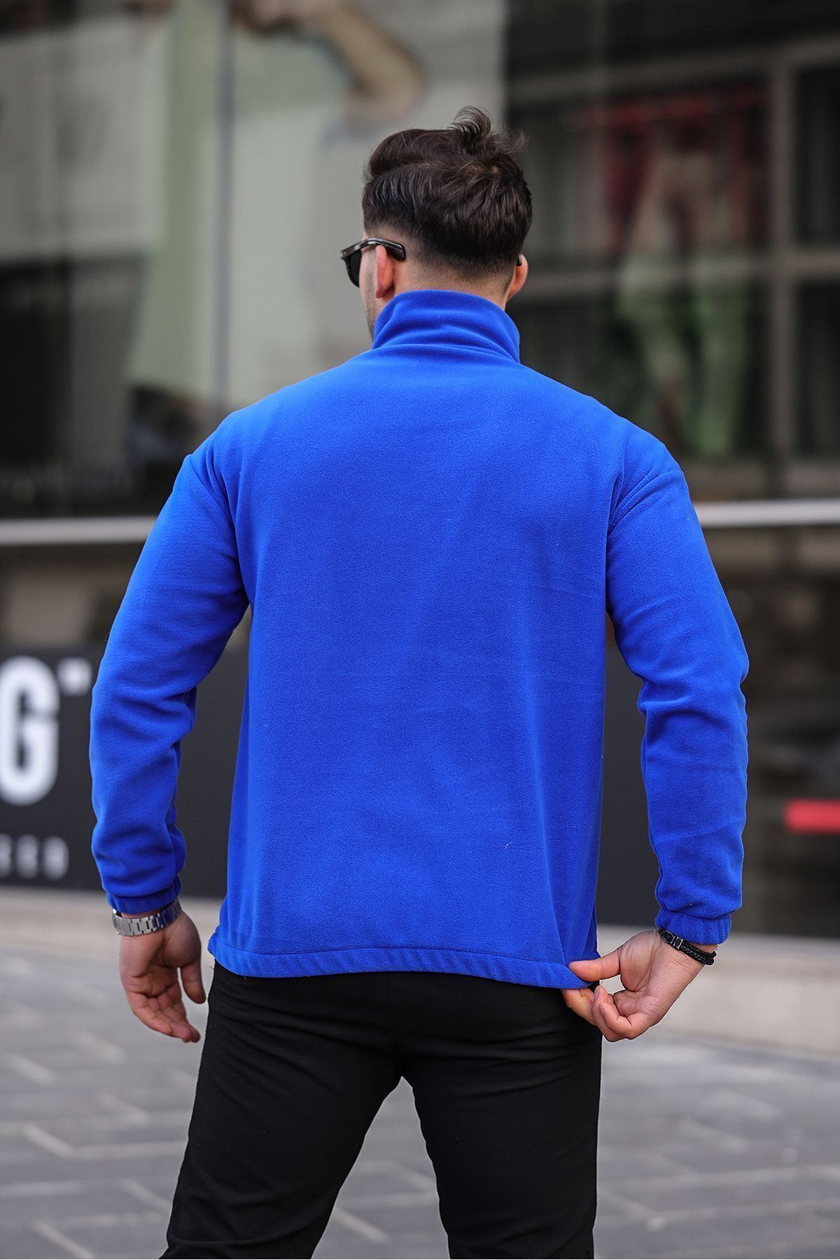 Yarım Fermuarlı Polar Sweatshirt