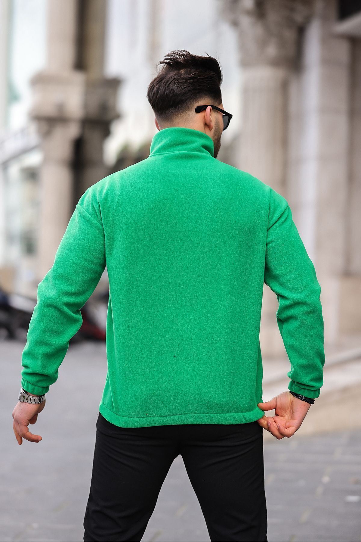 Yarım Fermuarlı Polar Sweatshirt