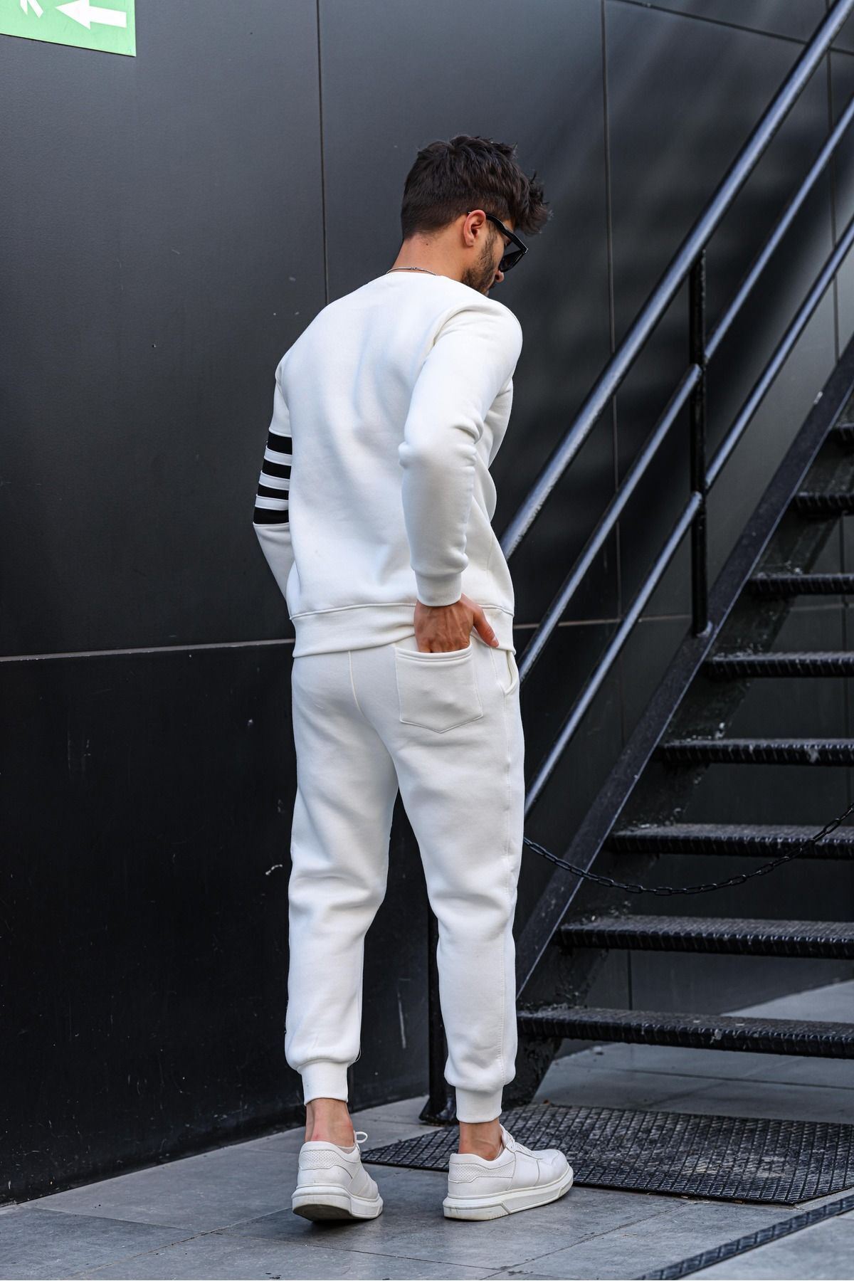 Droplu Üç İplik Eşofman Takımı