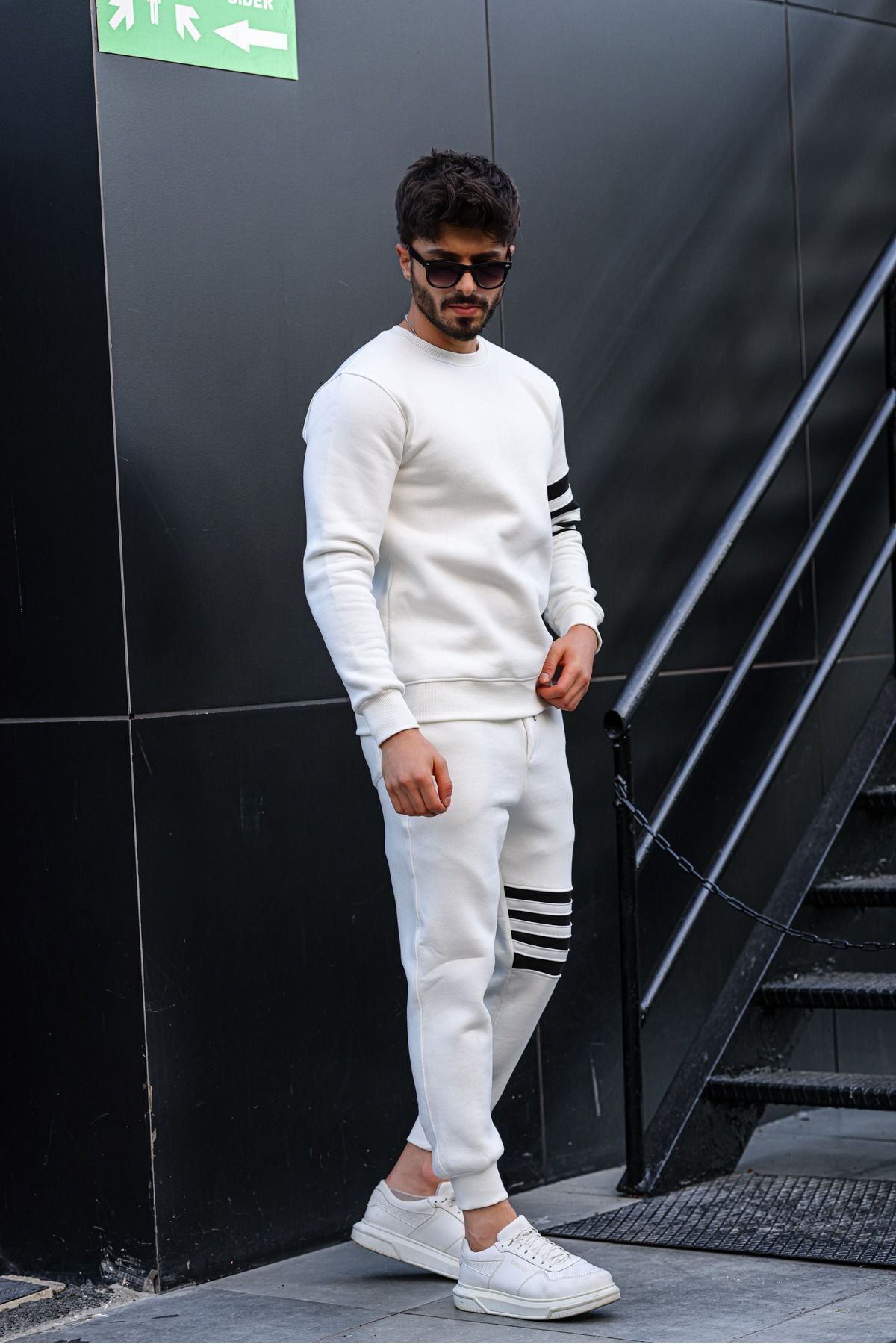 Droplu Üç İplik Eşofman Takımı