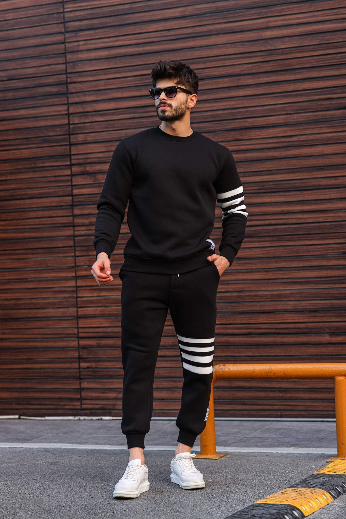 Droplu Üç İplik Eşofman Takımı