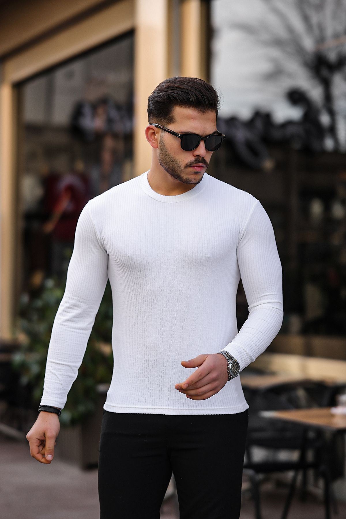 Jakarlı Mevsimlik Sweatshirt