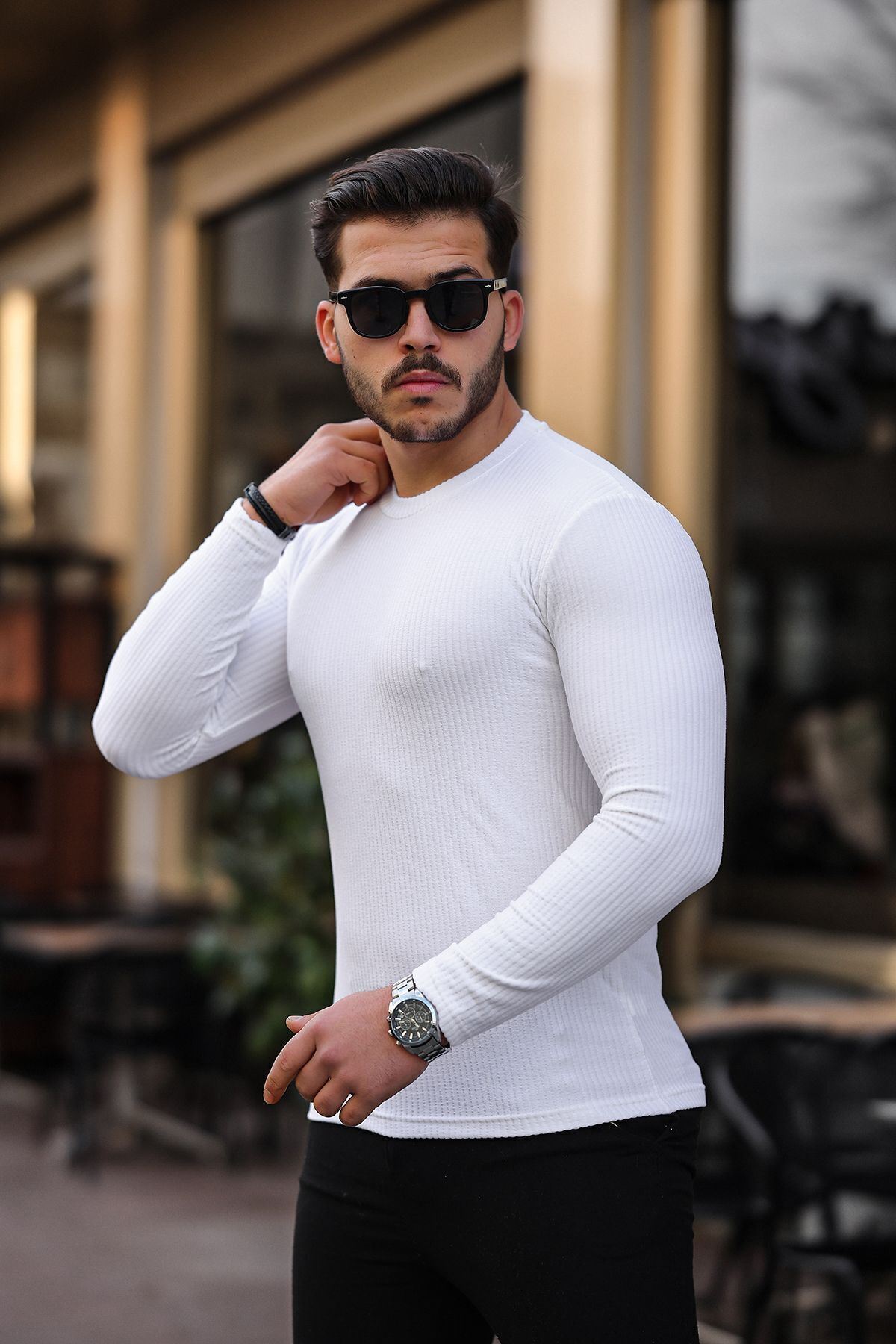 Jakarlı Mevsimlik Sweatshirt