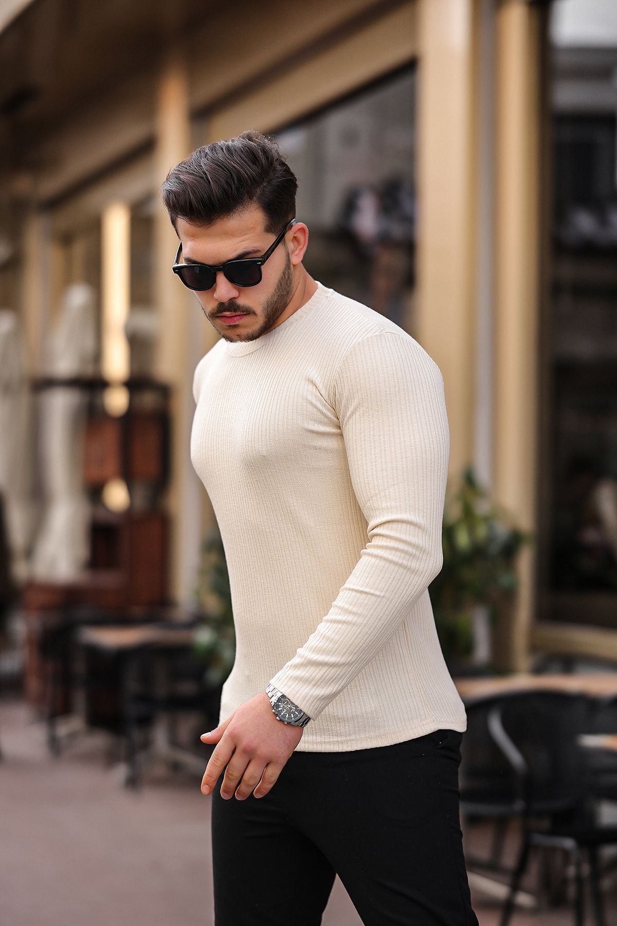 Jakarlı Mevsimlik Sweatshirt