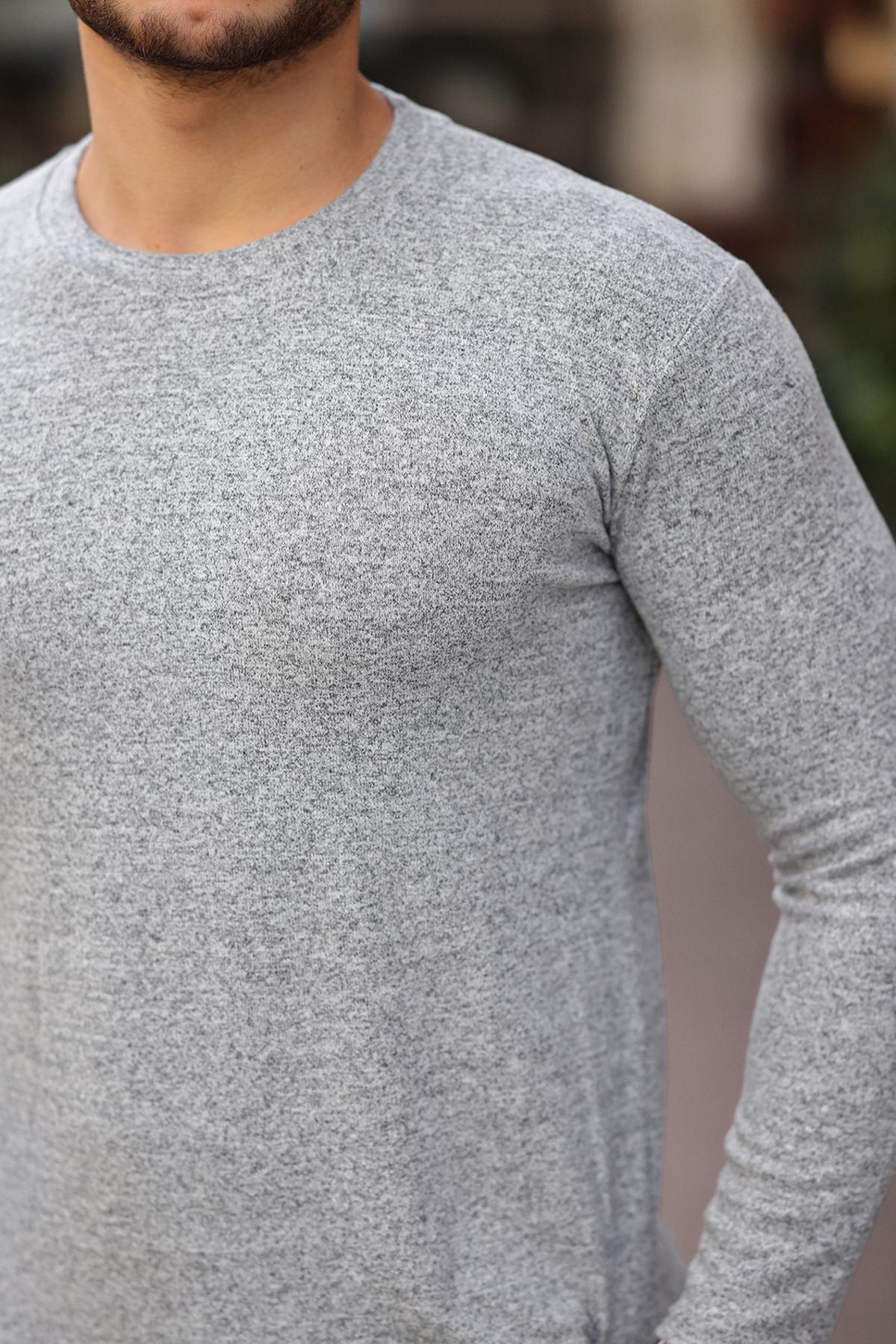 Jakarlı Mevsimlik Sweatshirt