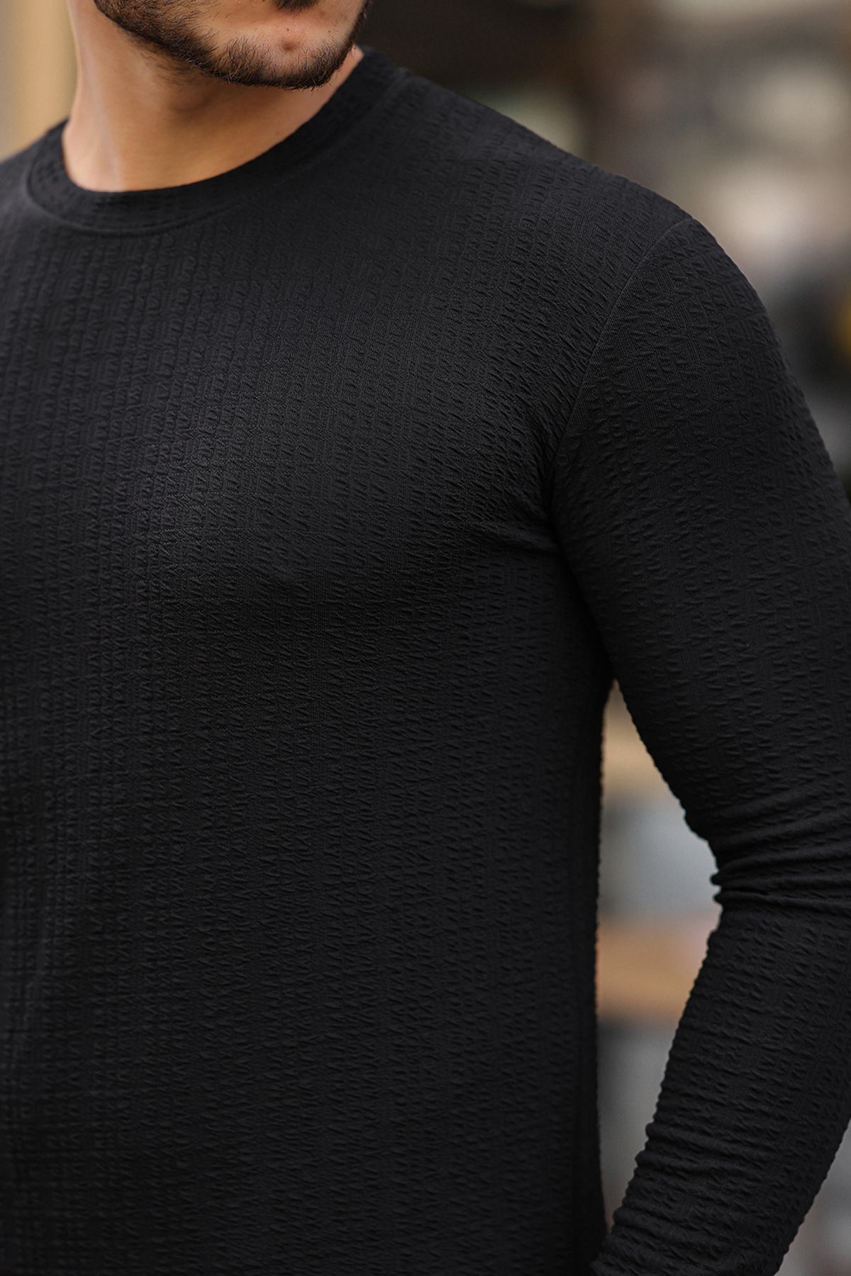 Jakarlı Mevsimlik Sweatshirt