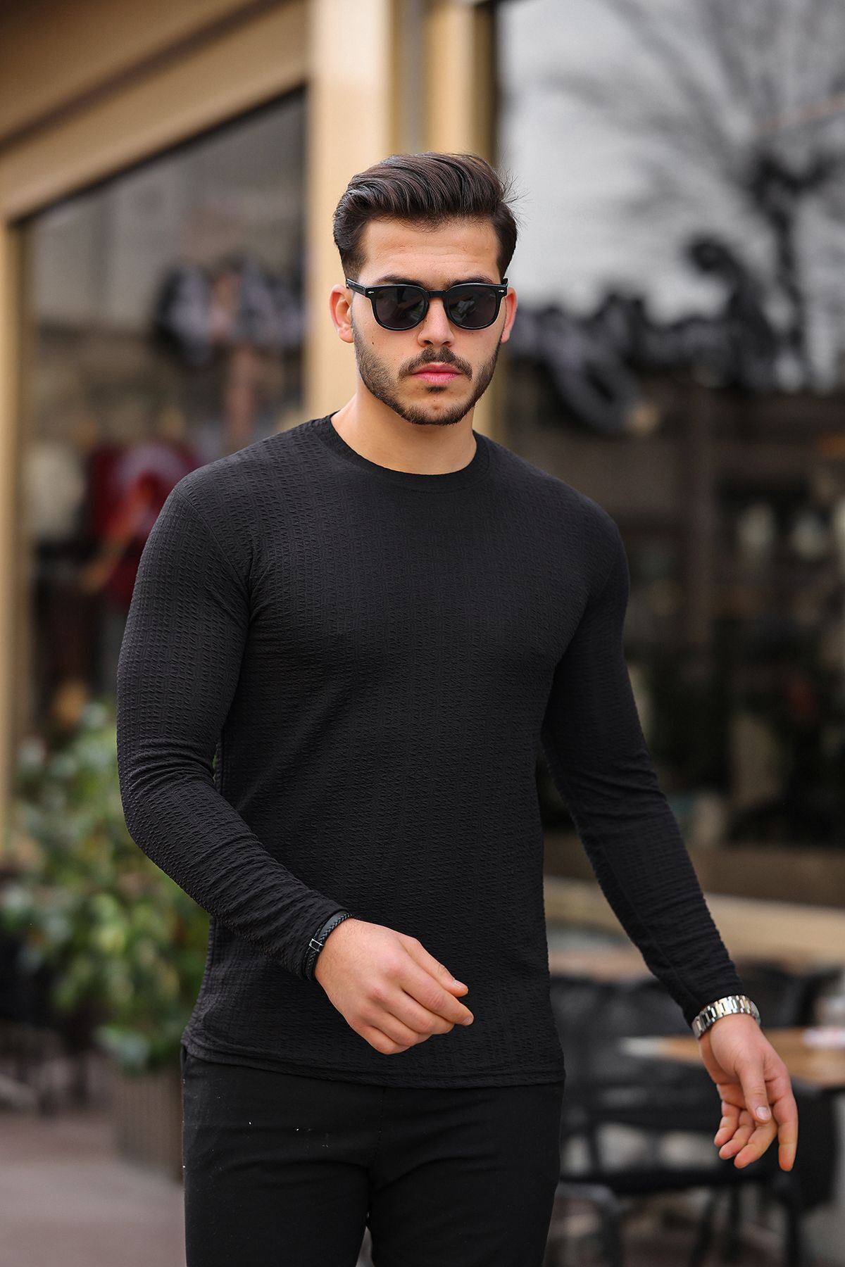 Jakarlı Mevsimlik Sweatshirt