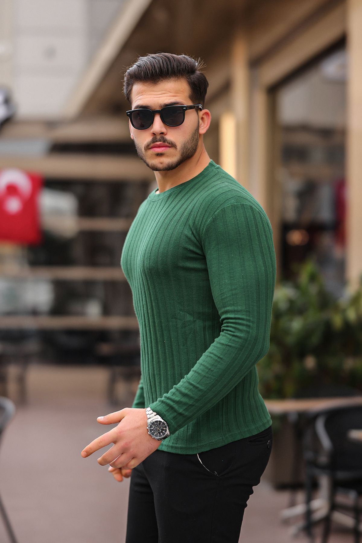 Jakarlı Mevsimlik Sweatshirt