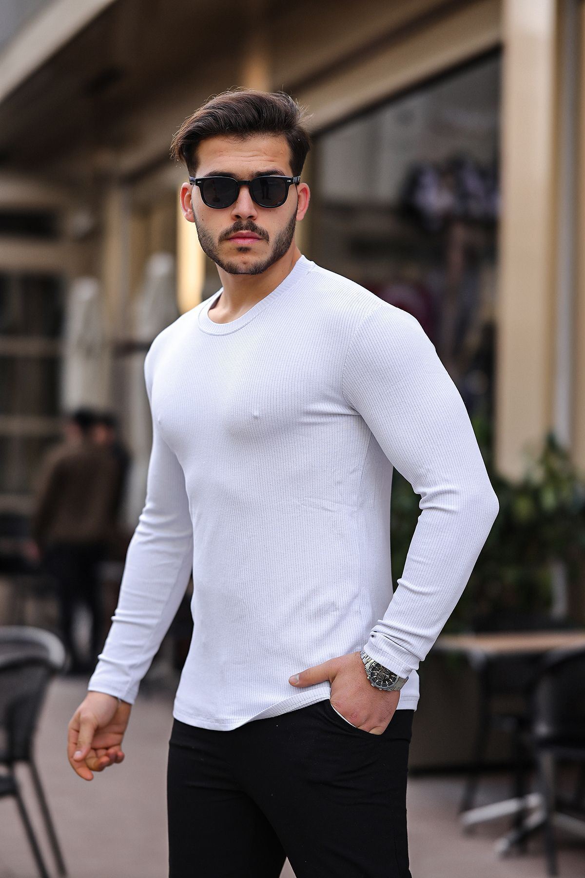 Jakarlı Mevsimlik Sweatshirt