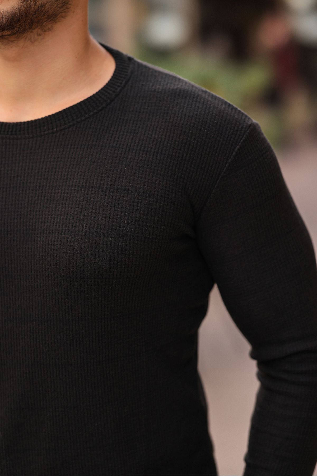 Jakarlı Mevsimlik Sweatshirt