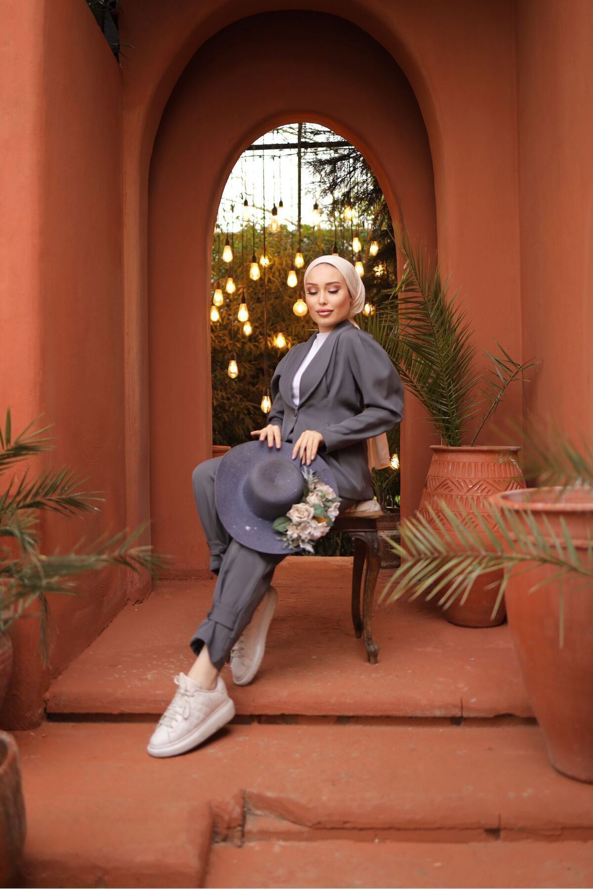 Paça Düğmeli Ceket Pantolon Takım