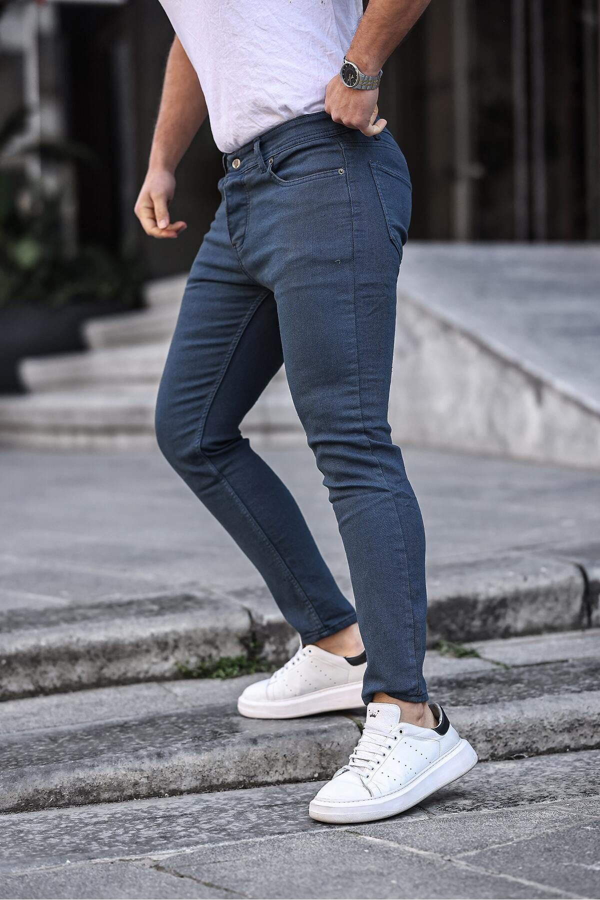 Slim Fit Likralı Erkek Kot Pantolon