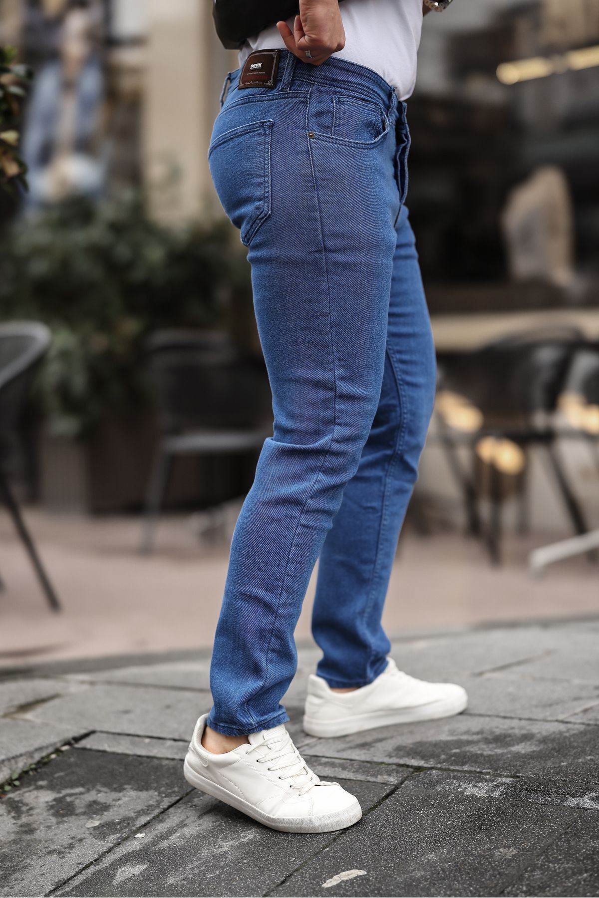 Slim Fit Likralı Erkek Kot Pantolon