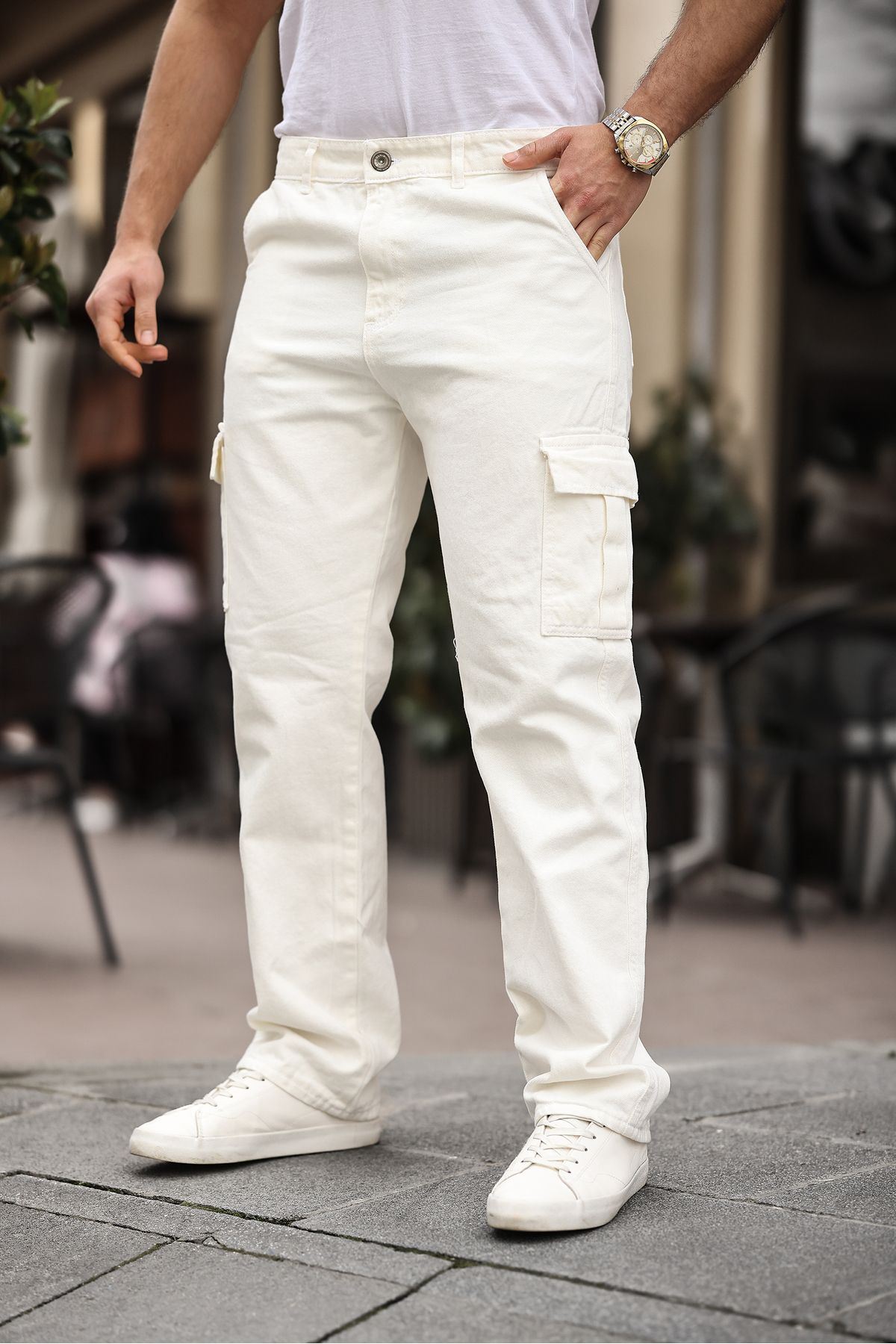 Erkek Kargo Cepli Baggy Pantolon