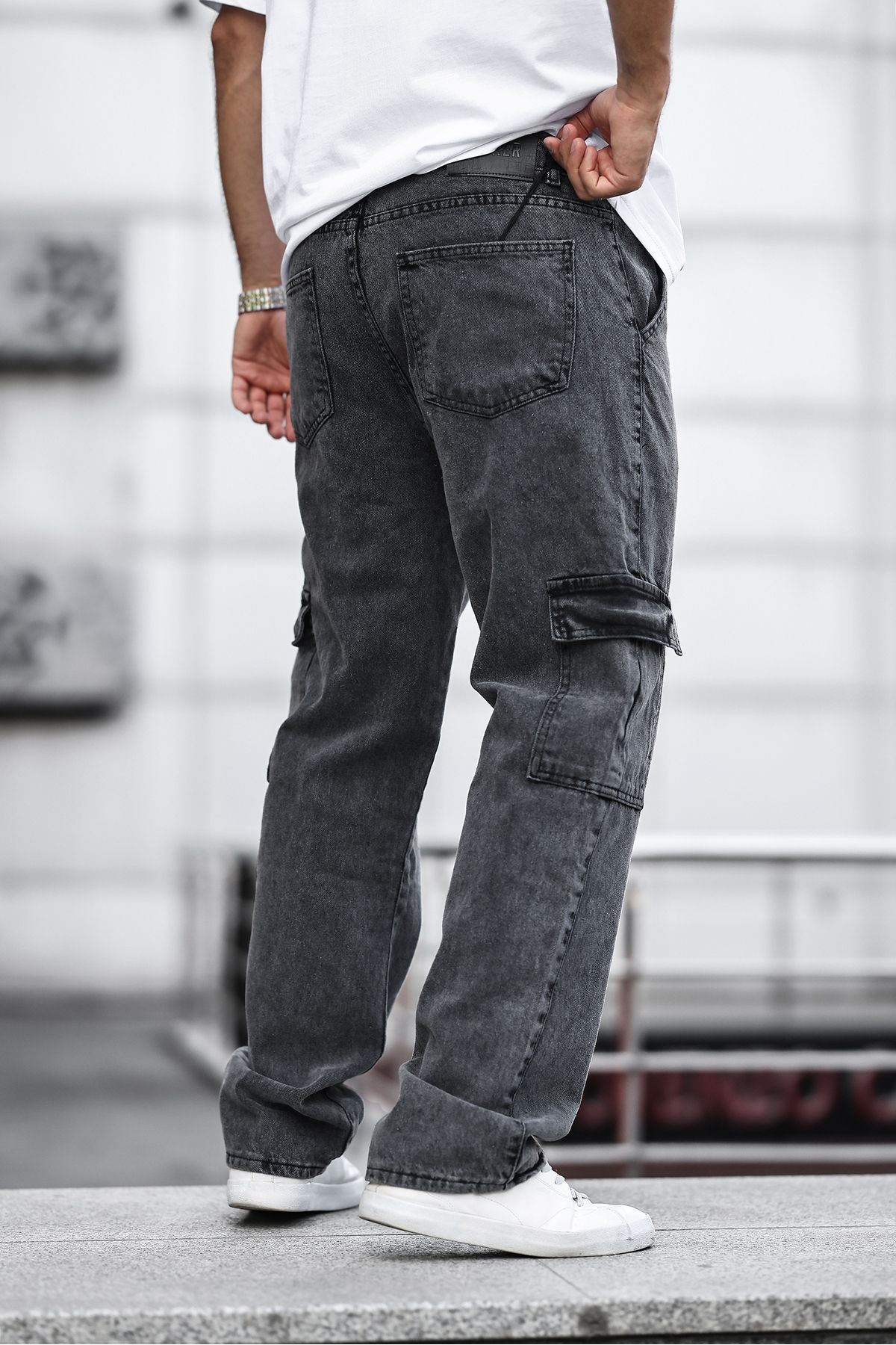 Erkek Kargo Cepli Baggy Pantolon