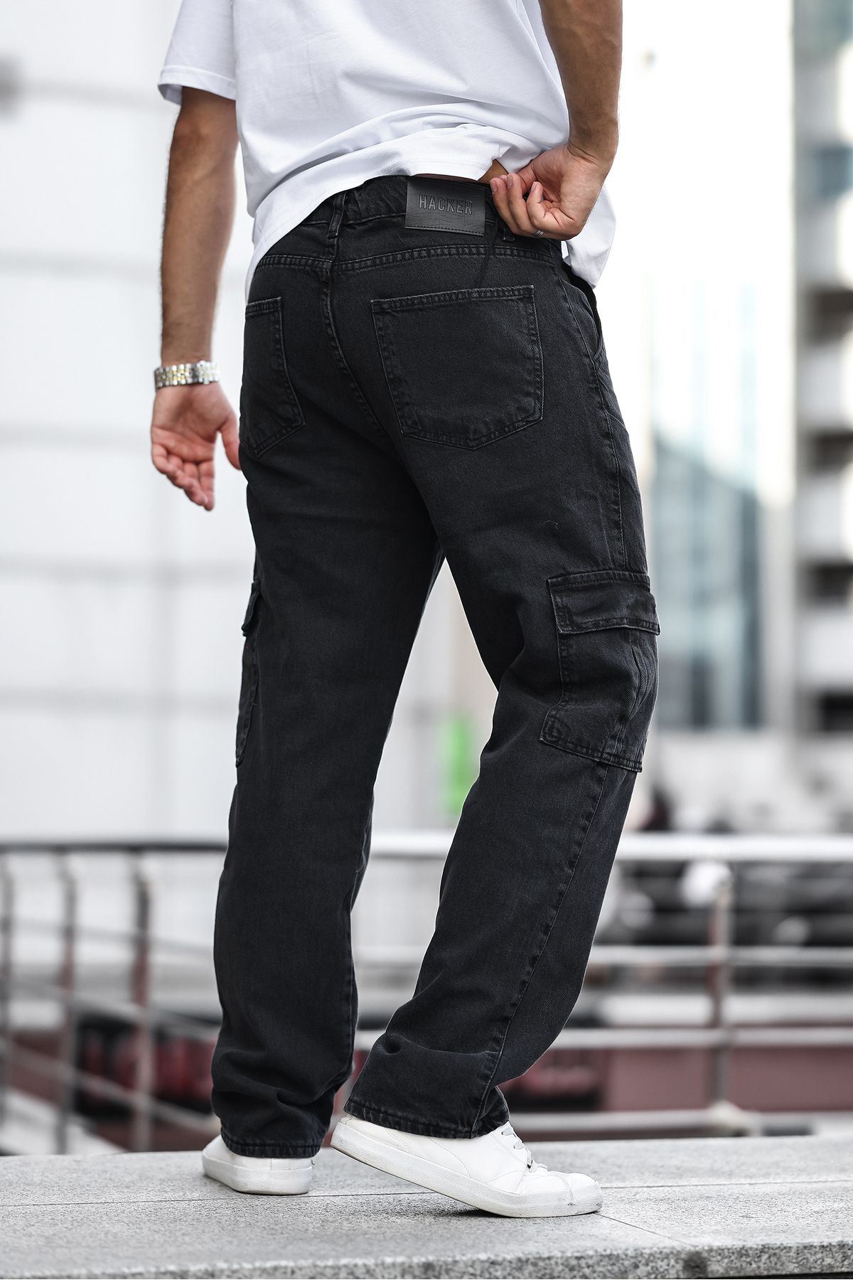 Erkek Kargo Cepli Baggy Pantolon