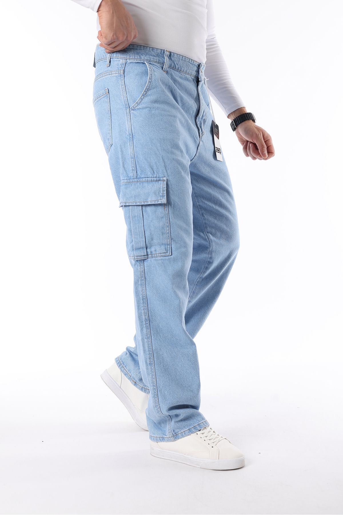 Erkek Kargo Cepli Baggy Pantolon