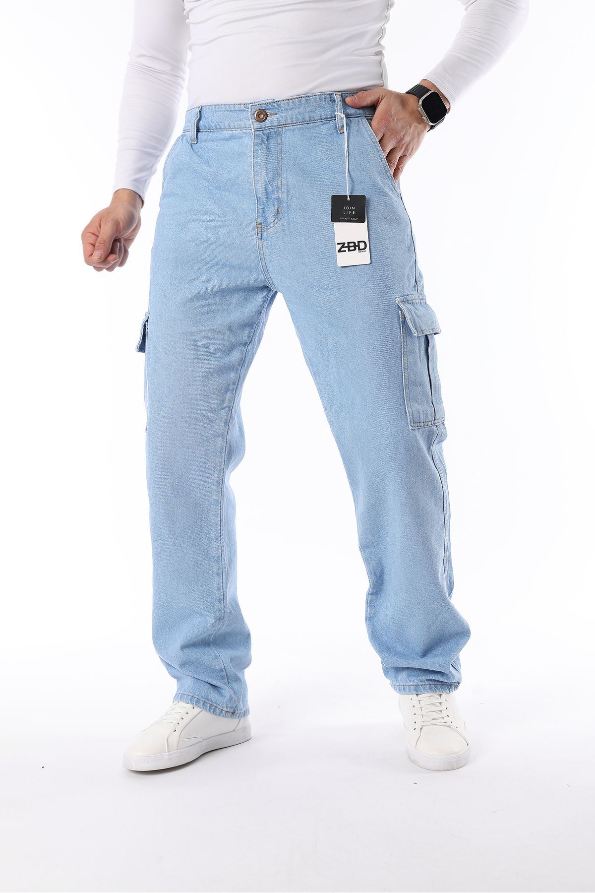 Erkek Kargo Cepli Baggy Pantolon