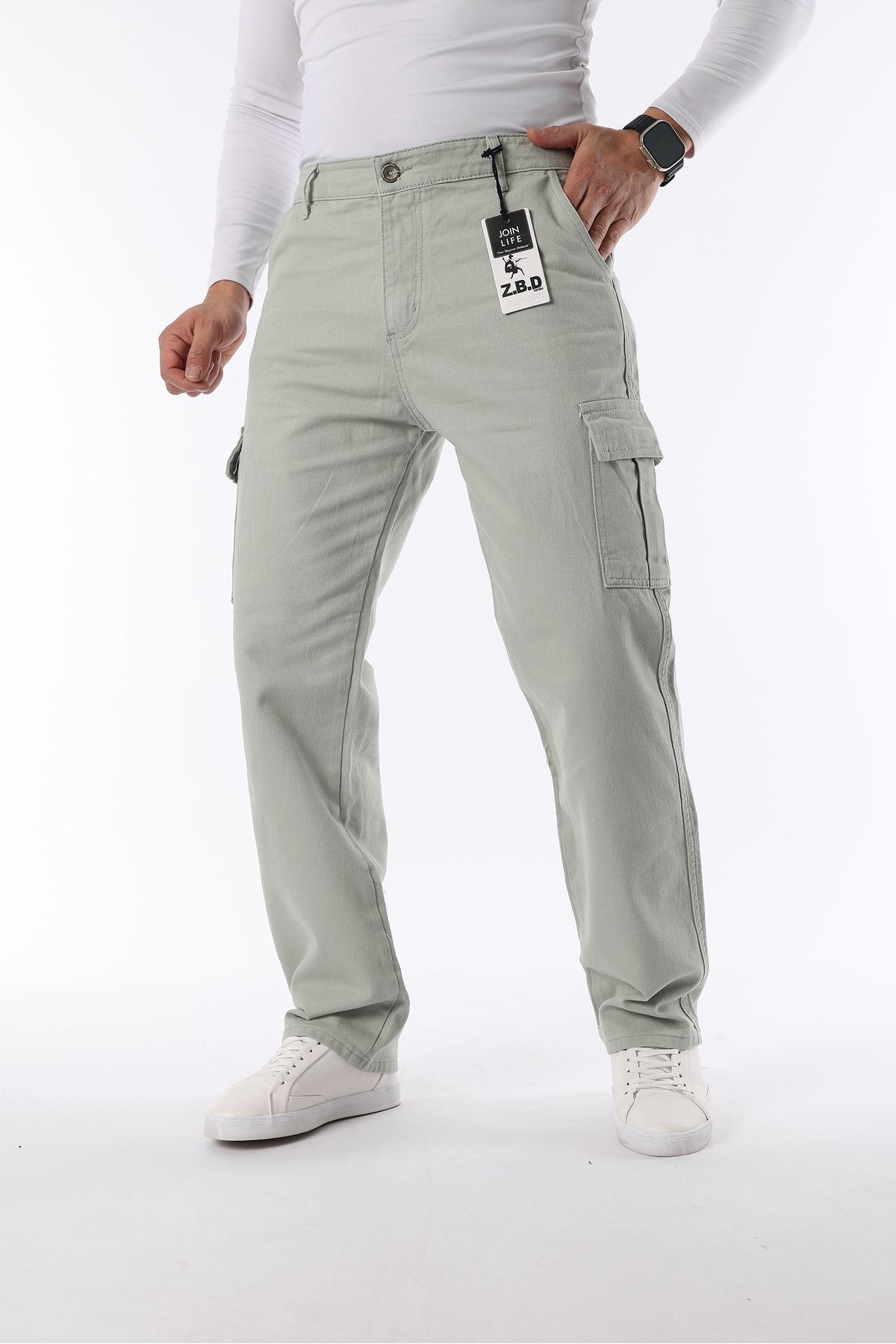 Erkek Kargo Cepli Baggy Pantolon