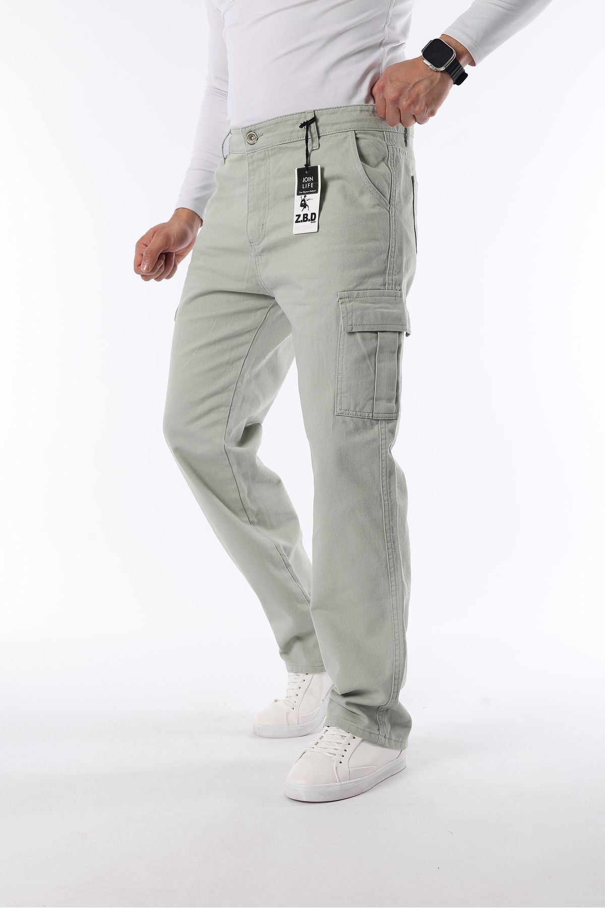 Erkek Kargo Cepli Baggy Pantolon